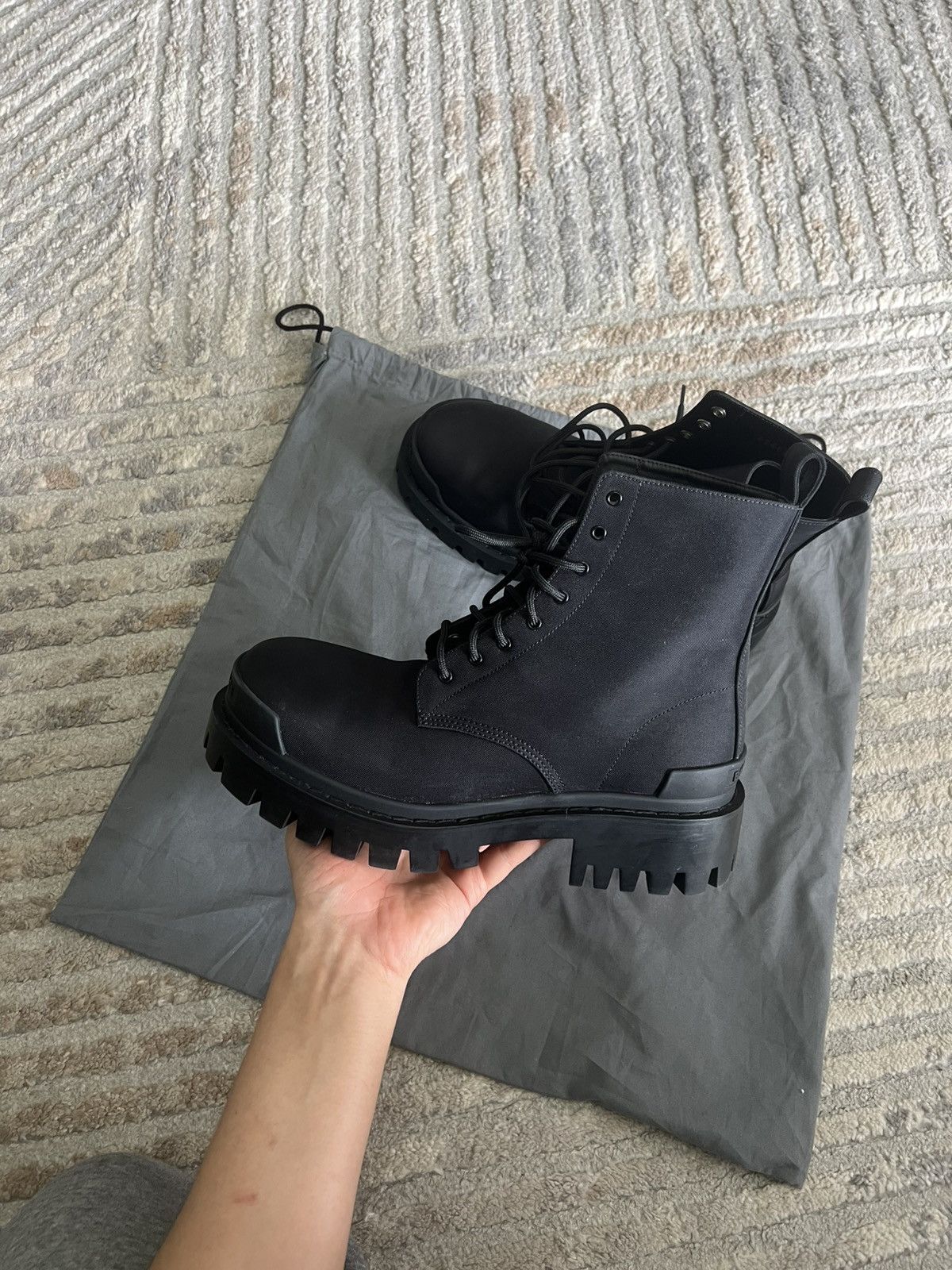 Balenciaga Balenciaga Leather Trooper boots | Grailed