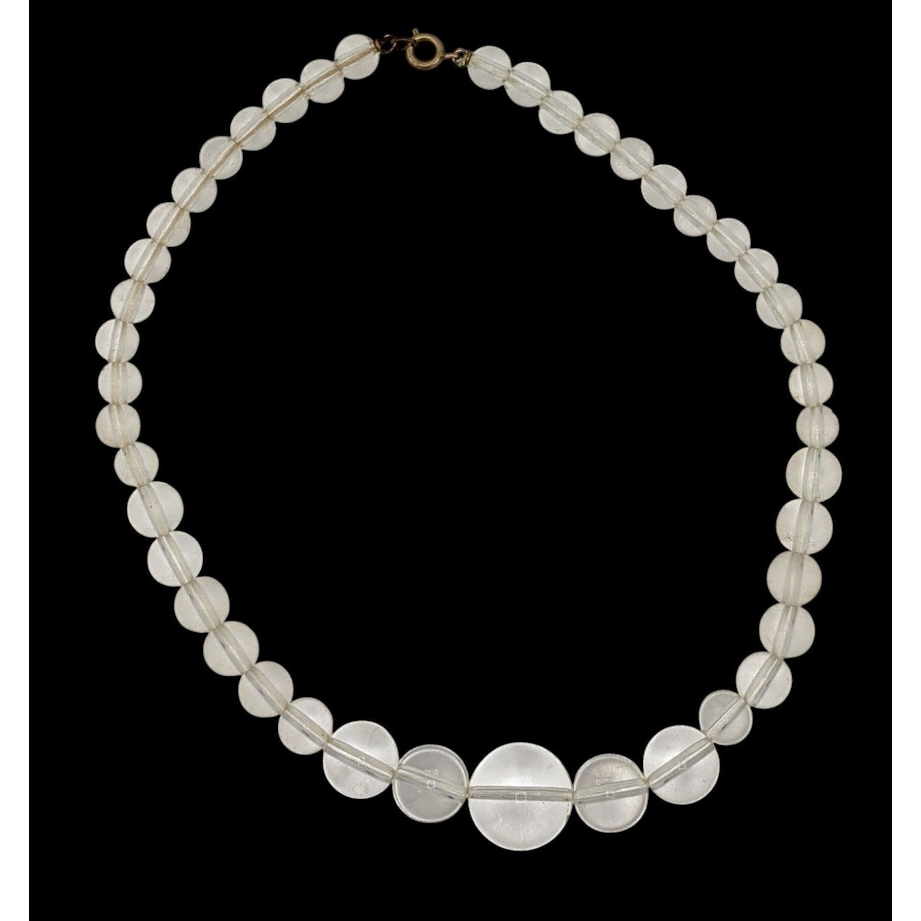 Other Vintage Crystal Clear Lucite Beaded Necklace Size ONE SIZE - 1 Thumbnail