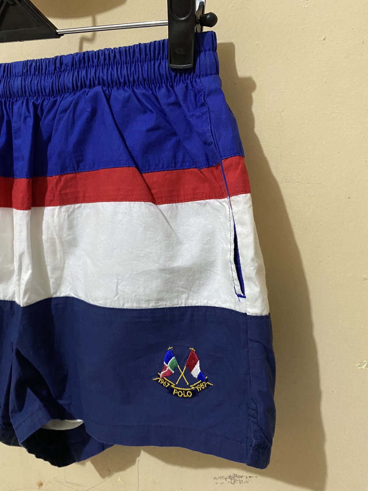 Lo Life × Polo Ralph Lauren × Ralph Lauren OG 90s Polo Cross Flags Ralph Lauren Short Pants Size US 28 / EU 44 - 3 Thumbnail