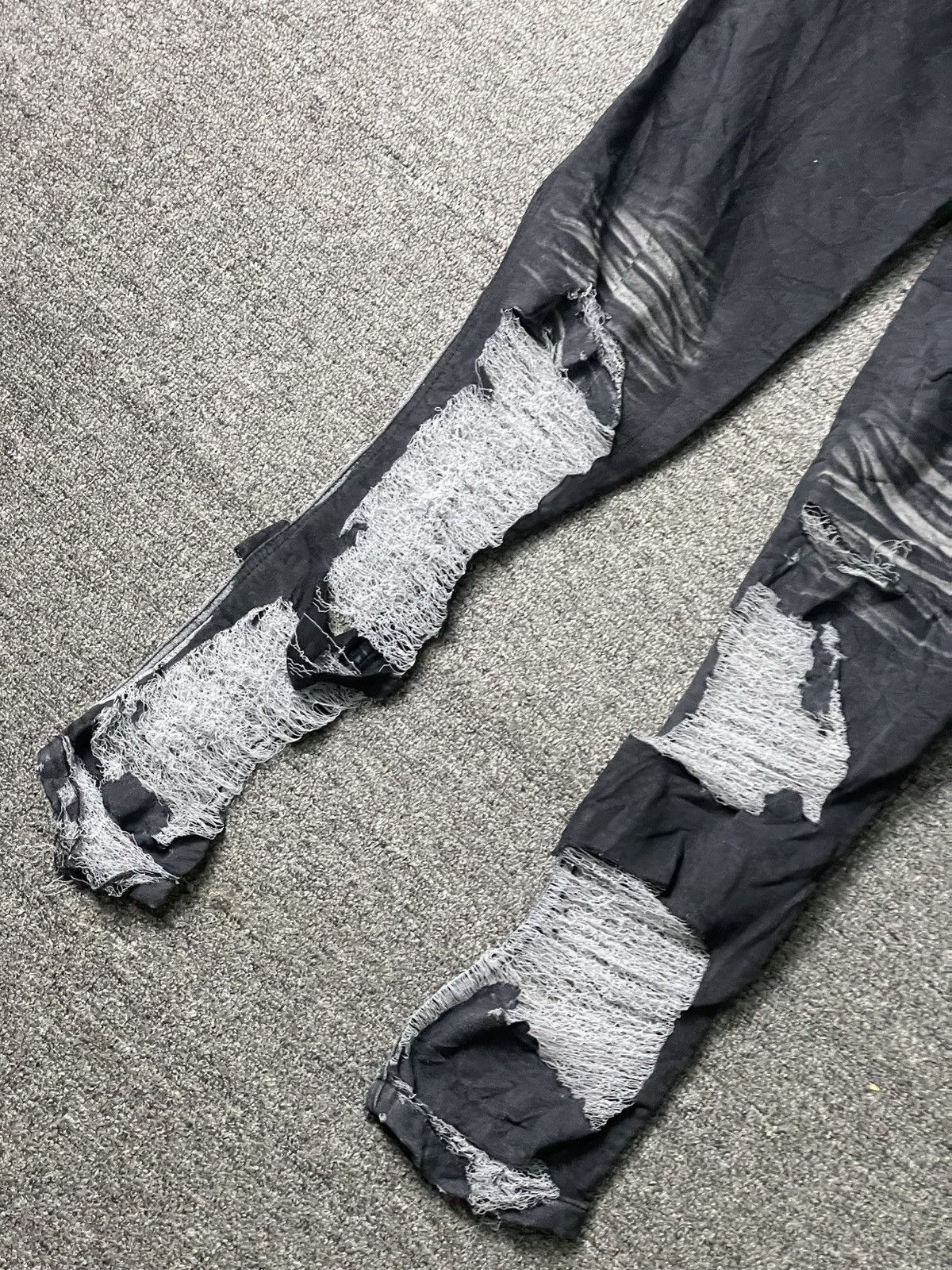 Vintage × semanticdesign SEMANTIC DESIGN Distressed Denim Ripped Jeans (101( Size US 28 / EU 44 - 10 Thumbnail
