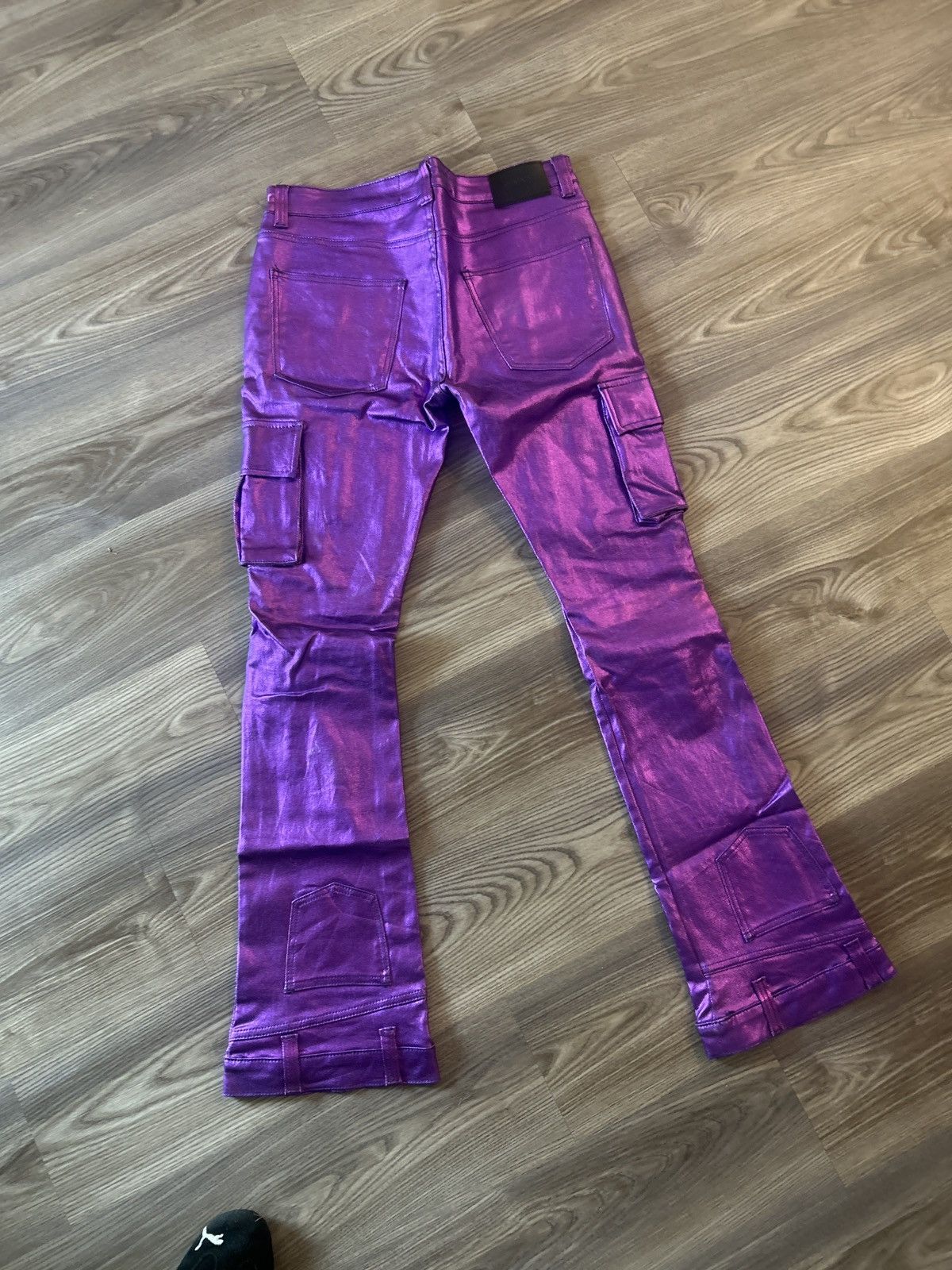 Valabasas Purple “Van Gogh” Cargo Flares Size US 34 / EU 50 - 3 Thumbnail