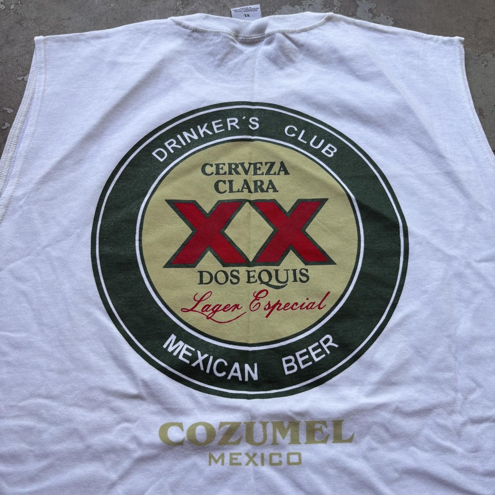 Vintage Vintage 90s Dos Equis Lager Especial Mexican Beer Tank Top Size US XL / EU 56 / 4 - 4 Thumbnail