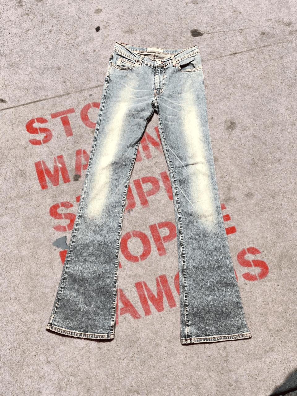 Miss Sixty MISS SIXTY Vintage Wash Jeans Regular Fit FLARED Size 28" / US 6 / IT 42 - 1 Thumbnail