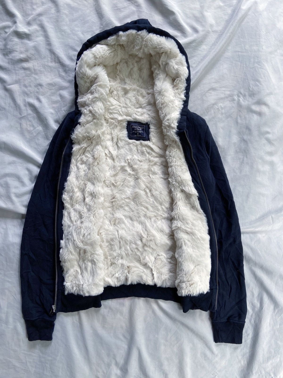 Abercrombie & Fitch ABERCOMBIE SHERPA ZIP HOODIE Size US M / EU 48-50 / 2 - 2 Thumbnail