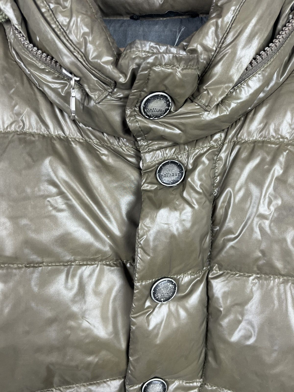 John Galliano John Galliano G Denim Logo Down Puffer Hooded Jacket Size M Size US M / EU 48-50 / 2 - 5 Thumbnail