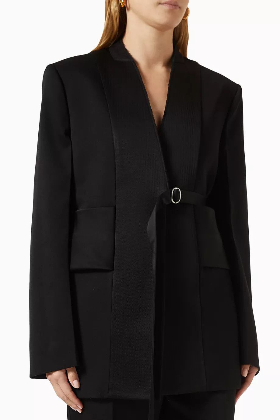 Jil Sander o1y0925 Blazer in Black Size M / US 6-8 / IT 42-44 - 1 Thumbnail