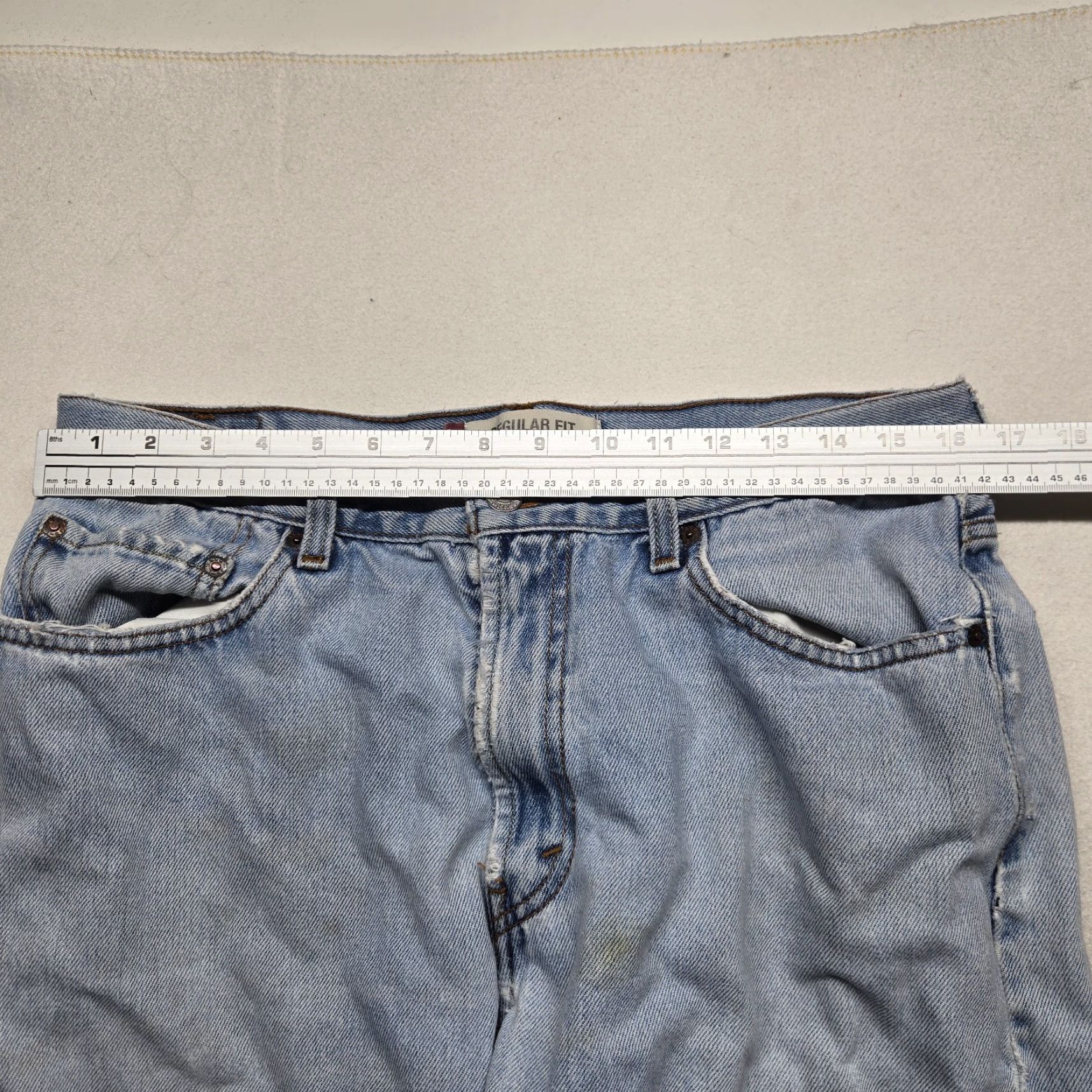 Levi's Levi's 505 Jeans Denim Pants Blue Regular Fit Straight Leg Adult Men's 36 x 30 Jeans Regular Men 36 Blue 80s 90s Classic Workwear Levi's 505 Size US 36 / EU 52 - 4 Thumbnail