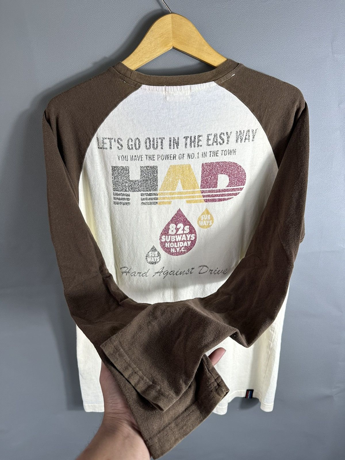 Beauty Beast × If Six Was Nine × Japanese Brand HARD AGAINTS DRIVE POEM LONG SLEEVE FADED IFSIX LGB STYLE Size US M / EU 48-50 / 2 - 5 Thumbnail