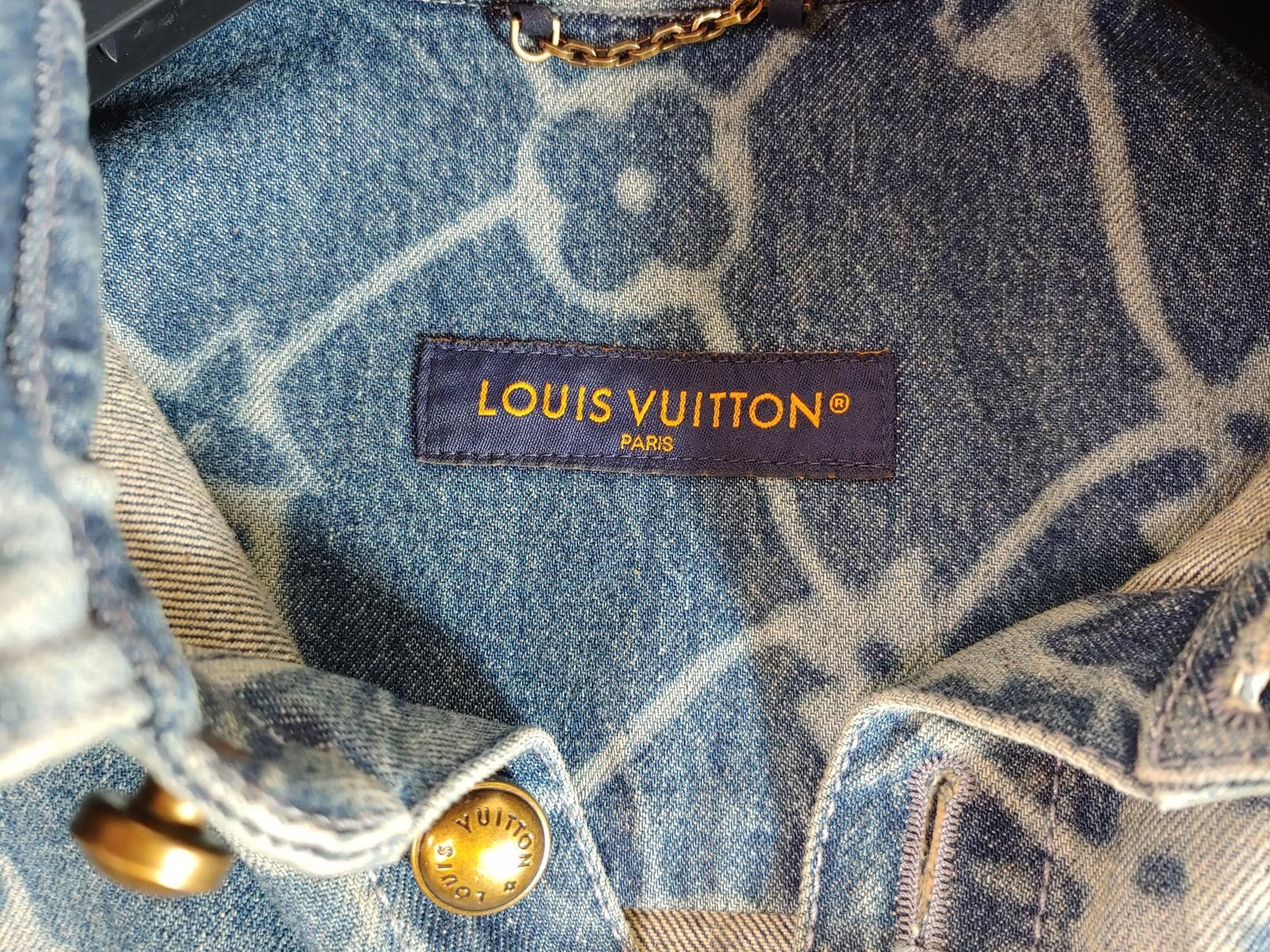 Louis Vuitton Louis Vuitton Fishnet Monogram Button Up Denim Shirt in Blue Size US XXL / EU 58 / 5 - 5 Thumbnail