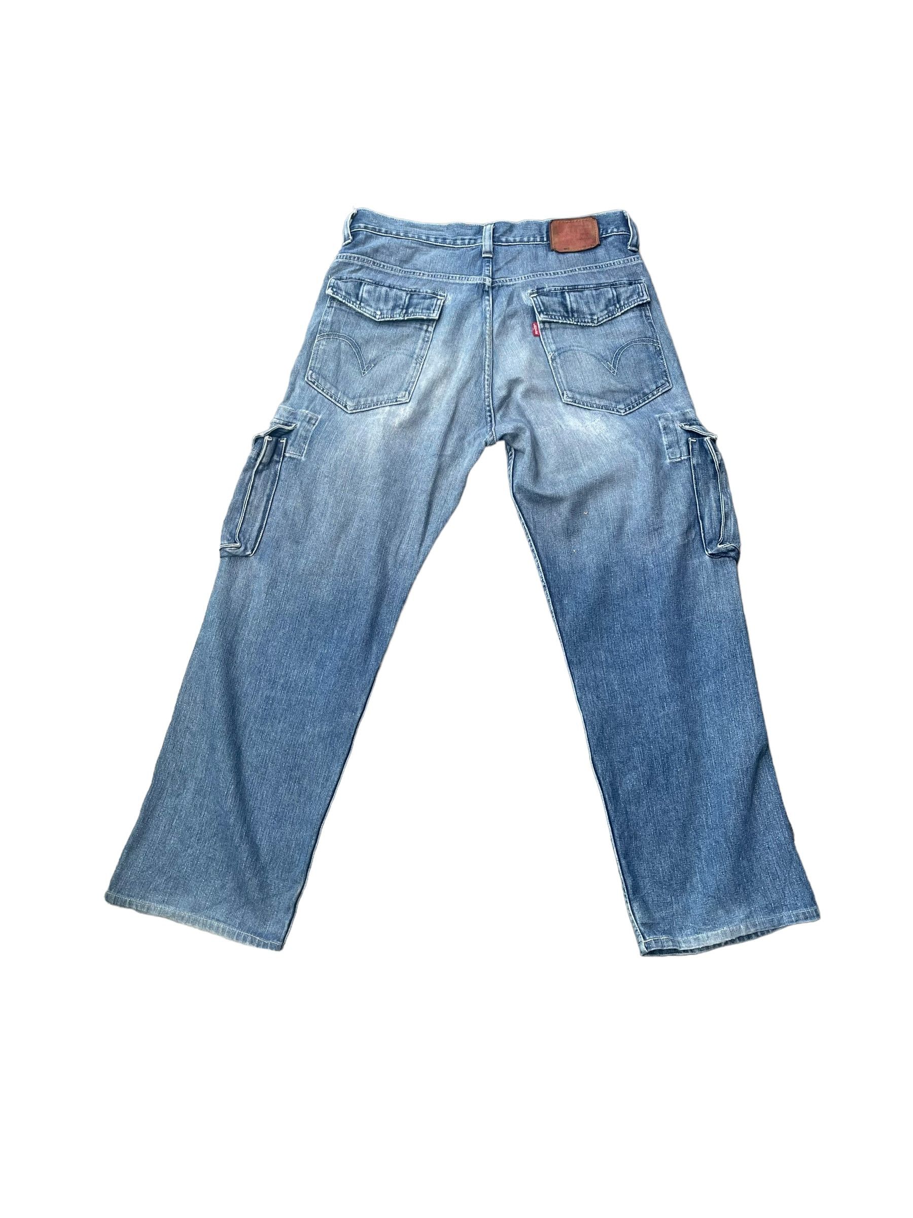 Levi's Vintage 2003 Levis 503 e Cargo Pant Denim Size US 34 / EU 50 - 4 Thumbnail