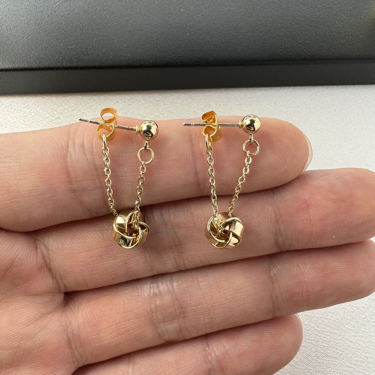 Other Elegant Twisted Metal Knot Dangle Drop Earrings for Women Size ONE SIZE - 4 Thumbnail