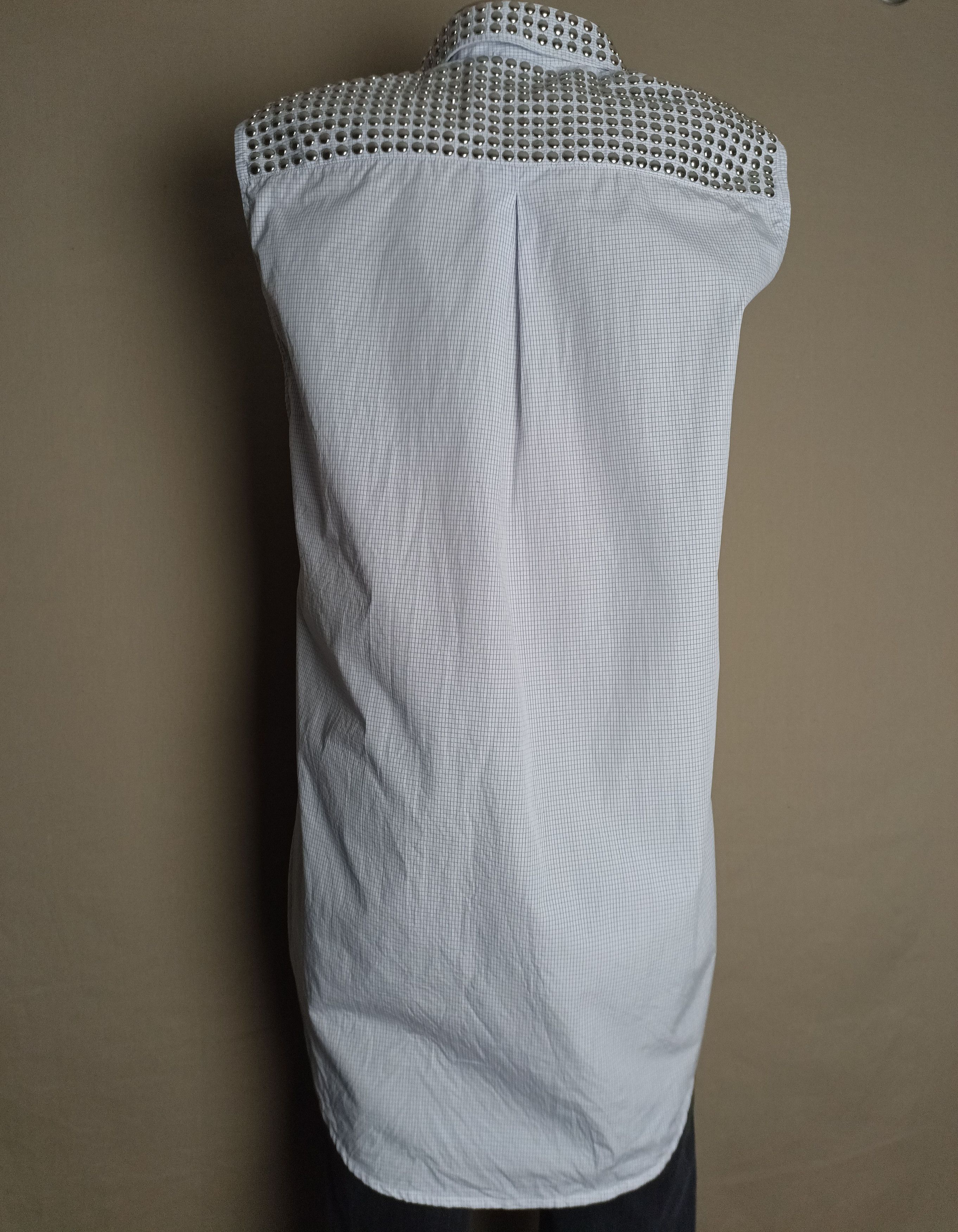 Pierre Balmain PIERRE BALMAIN Sleeveless Cotton Metal Studded Shirt IT 40 Size S / US 4 / IT 40 - 2 Thumbnail