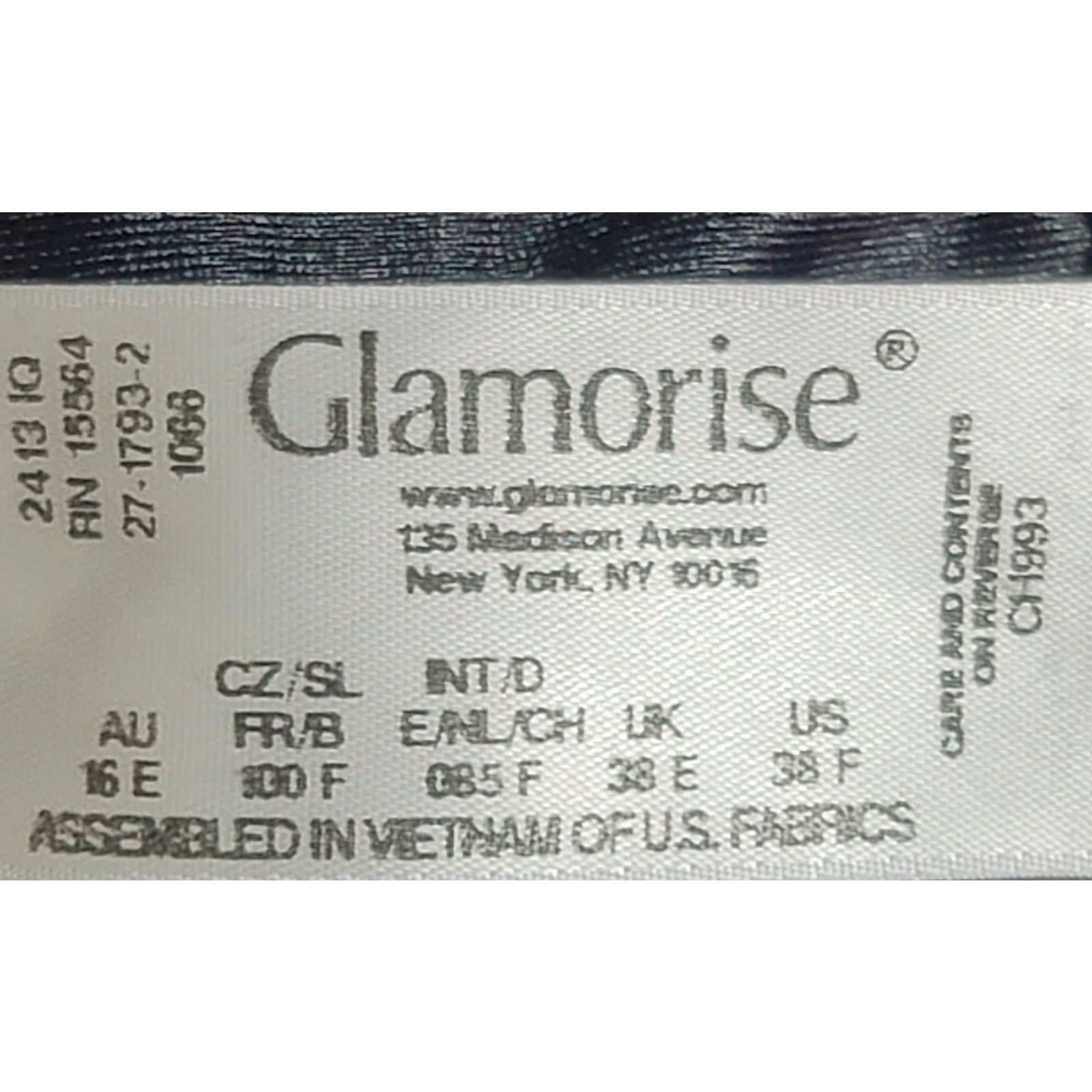 Other Glamorise Black Pink Trim Wirefree Sports Bra 38F Hook Eye Size ONE SIZE - 3 Thumbnail
