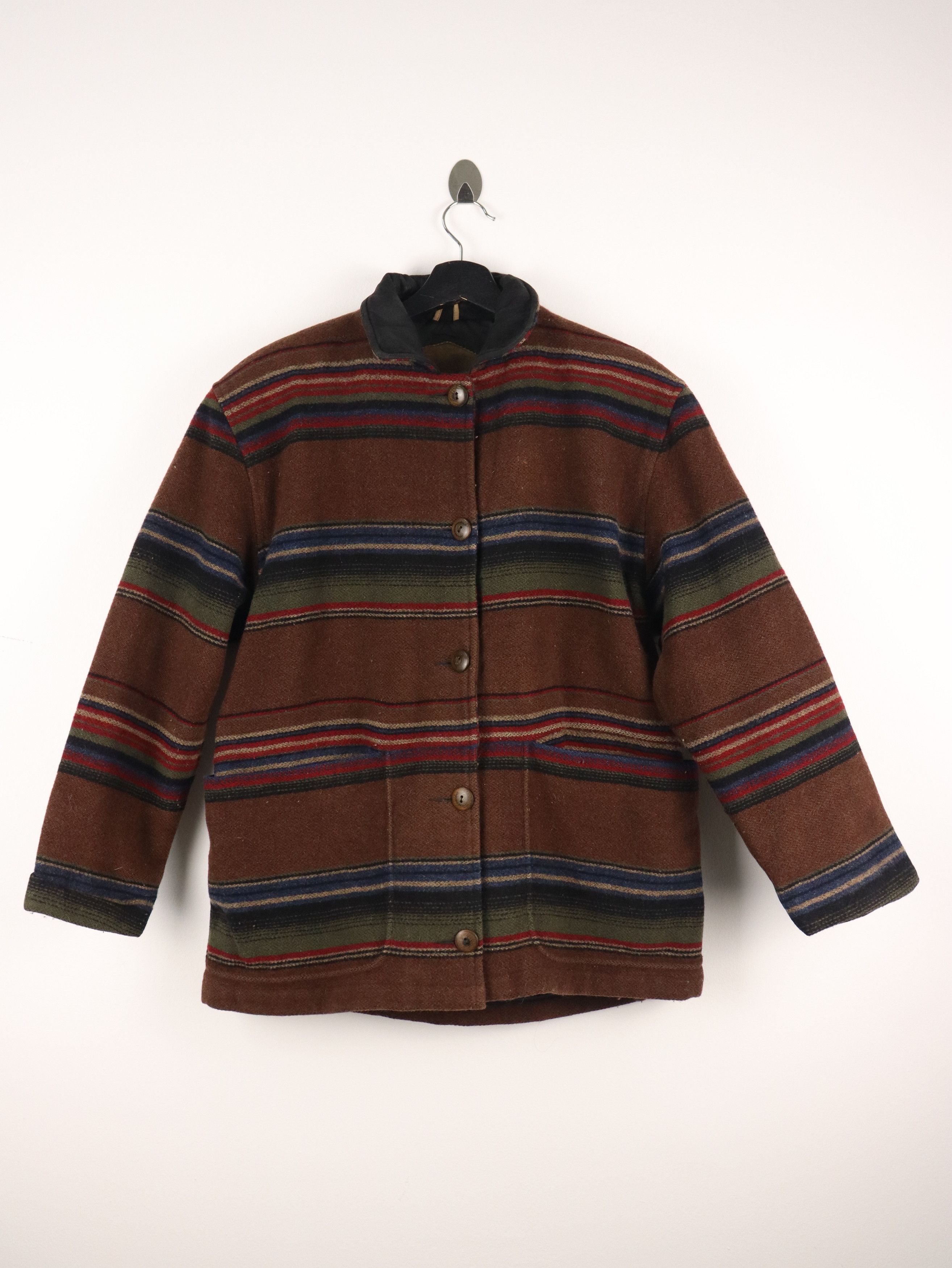 Woolrich Woolen Mills Vintage Woolrich Wool Navajo Striped Jacket Size US S / EU 44-46 / 1 - 1 Thumbnail