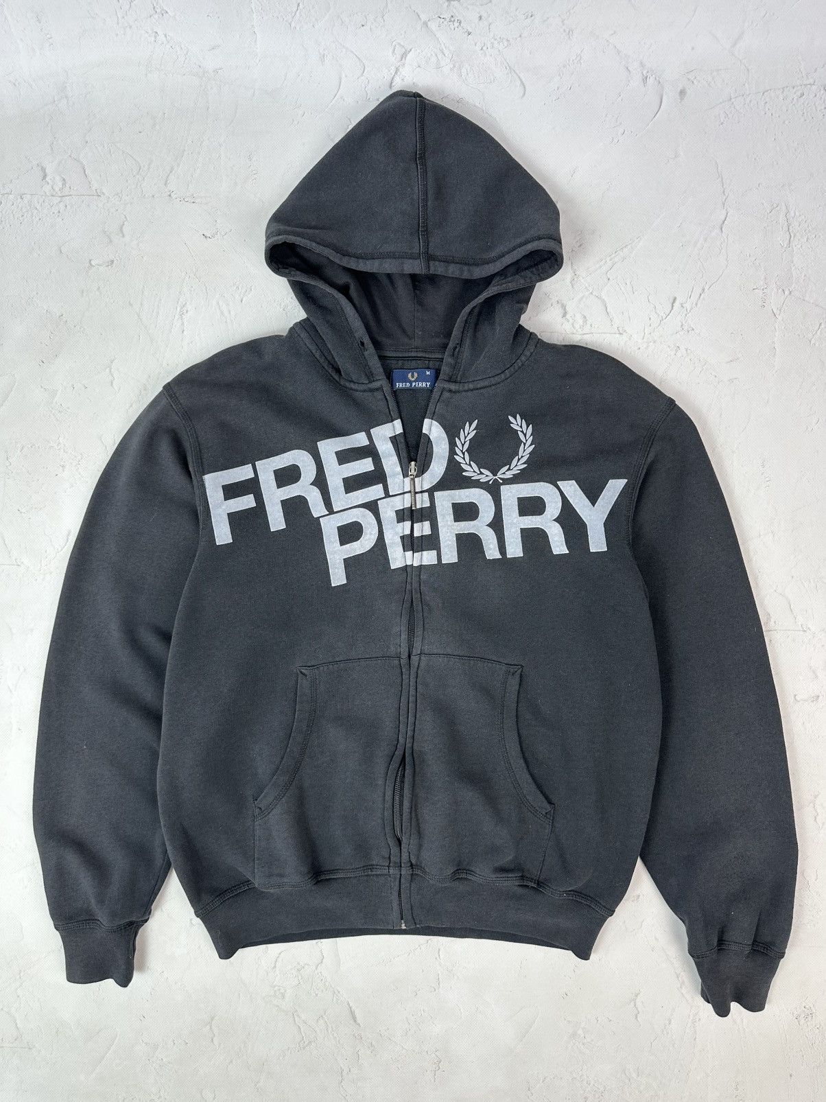 Fred Perry Vintage Fred Perry Full Zip Logo Hoodie Size US M / EU 48-50 / 2 - 1 Thumbnail
