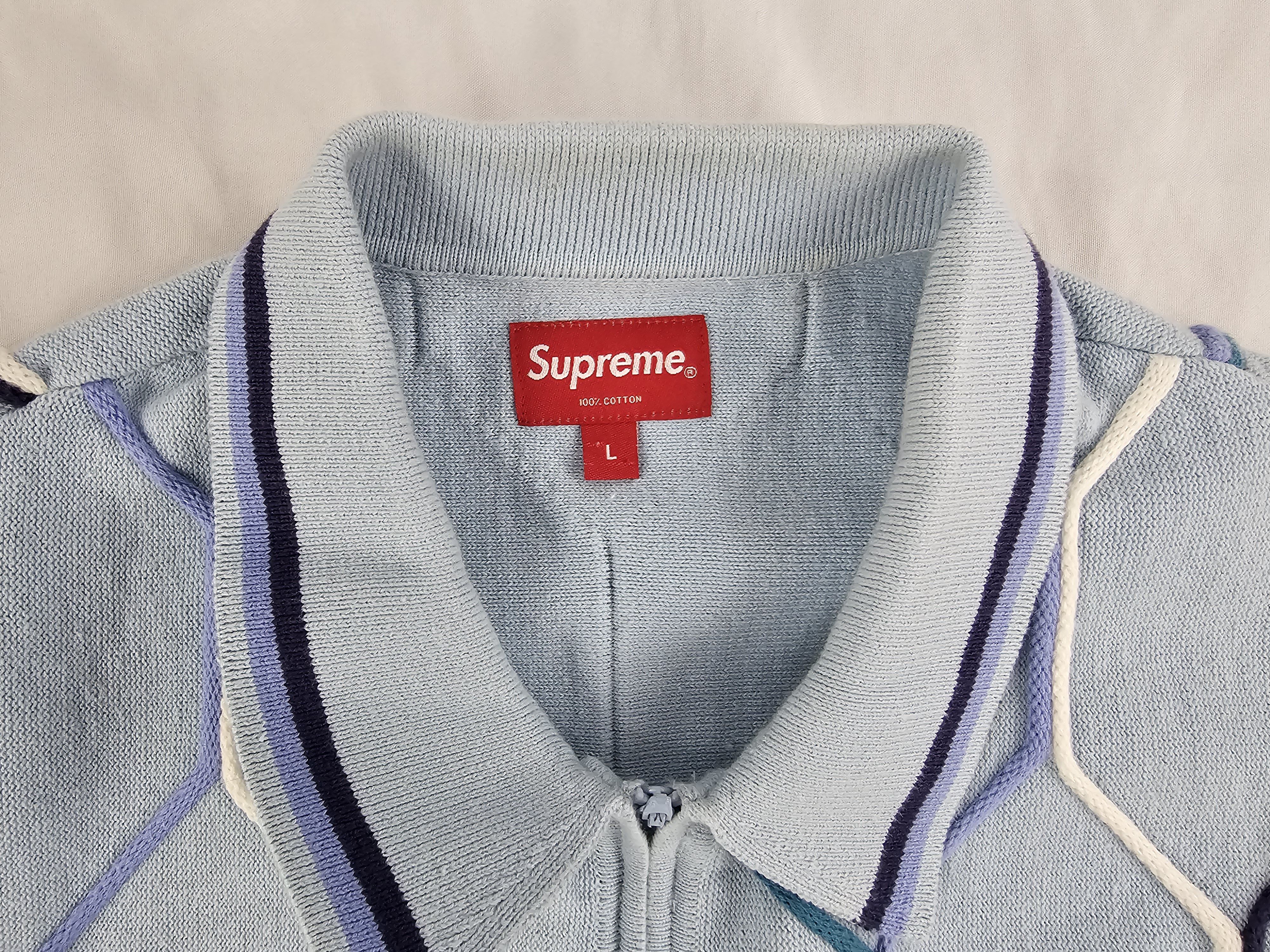 Supreme SUPREME HEX ZIP UP POLO | Grailed