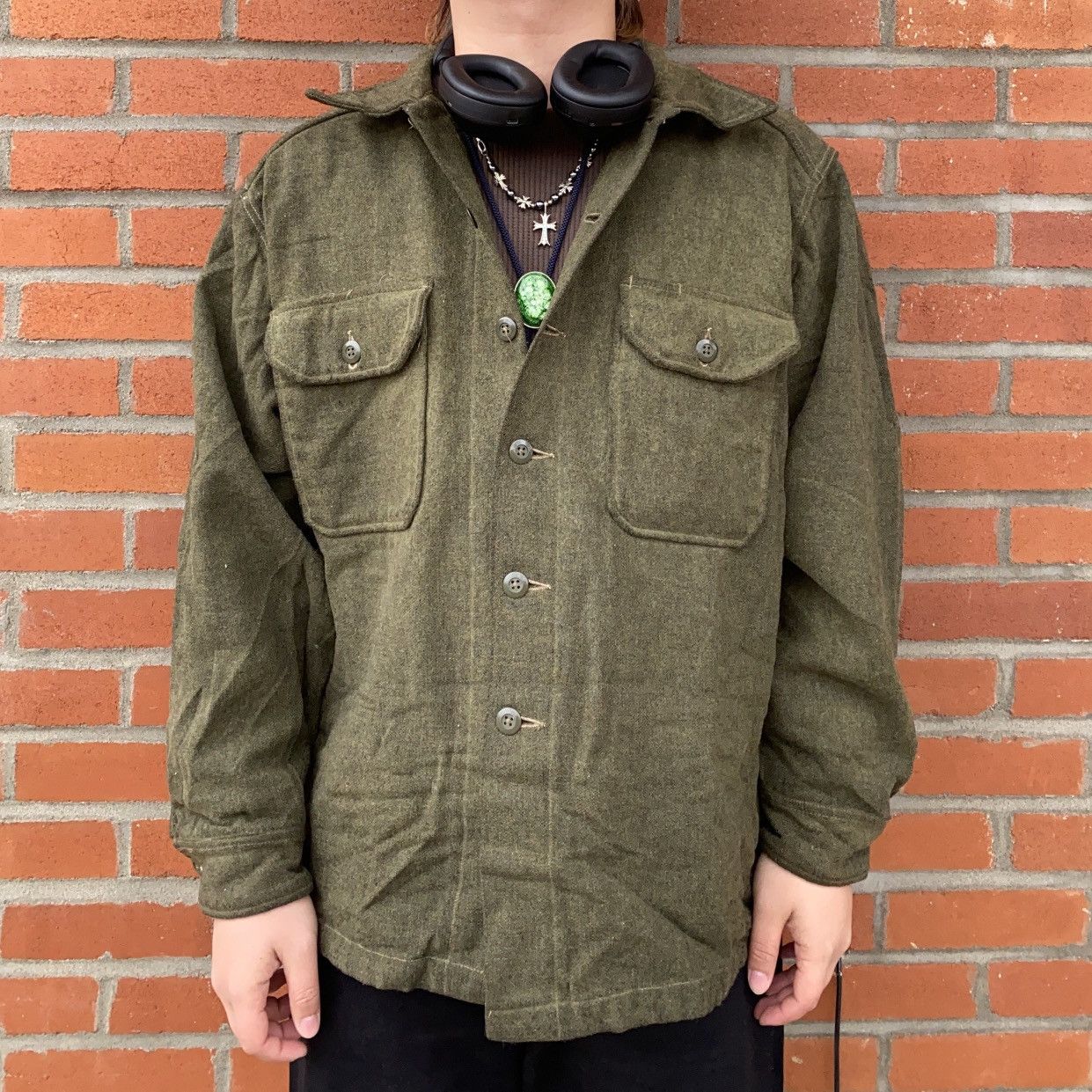 Vintage True Vintage 1941-1943 US Army Wool M41 Size US L / EU 52-54 / 3 - 9 Thumbnail