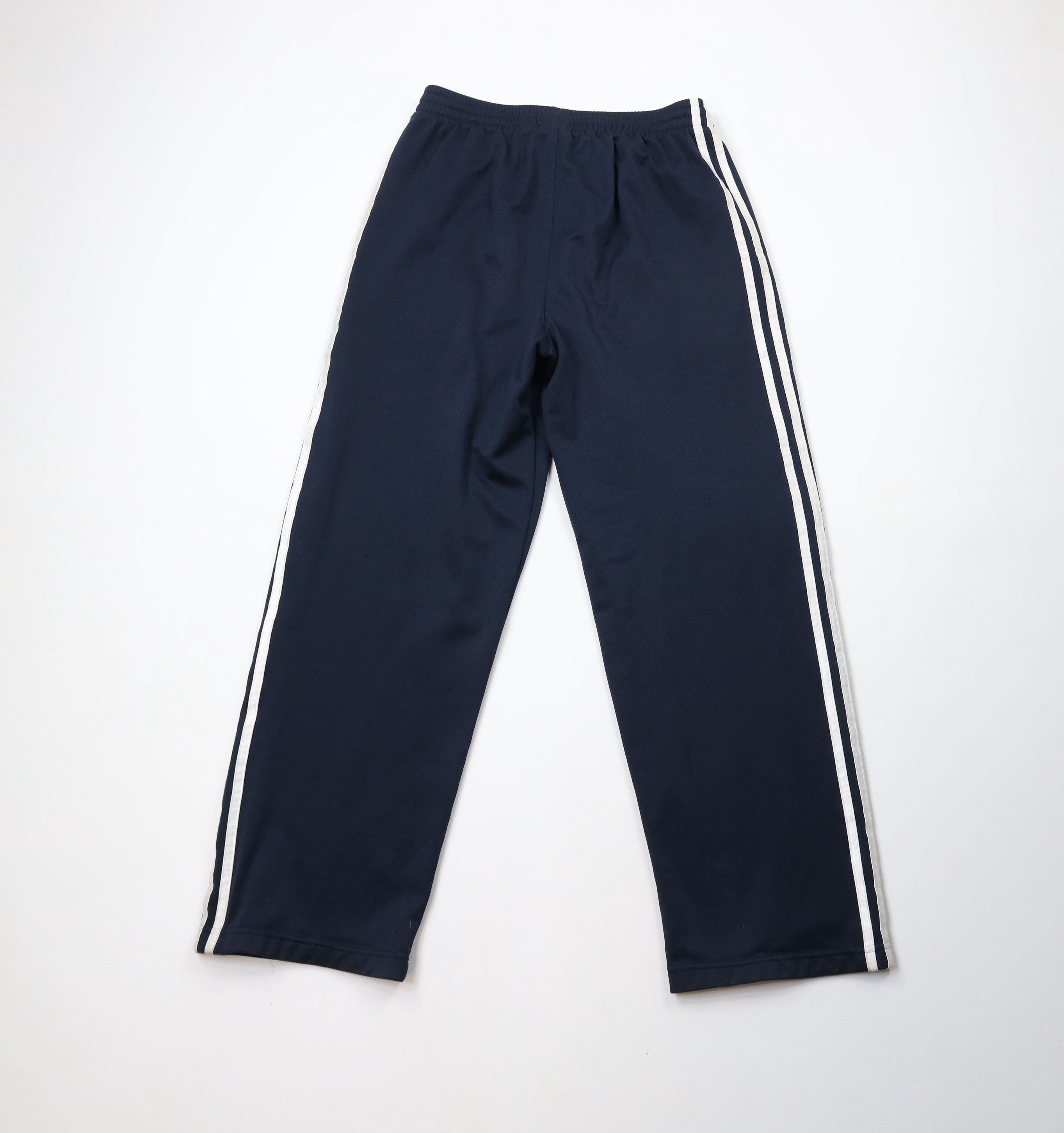 Adidas × Vintage Vintage Y2K Adidas Spell Out Striped Wide Leg Pants Blue Size 28" / US 6 / IT 42 - 10 Thumbnail