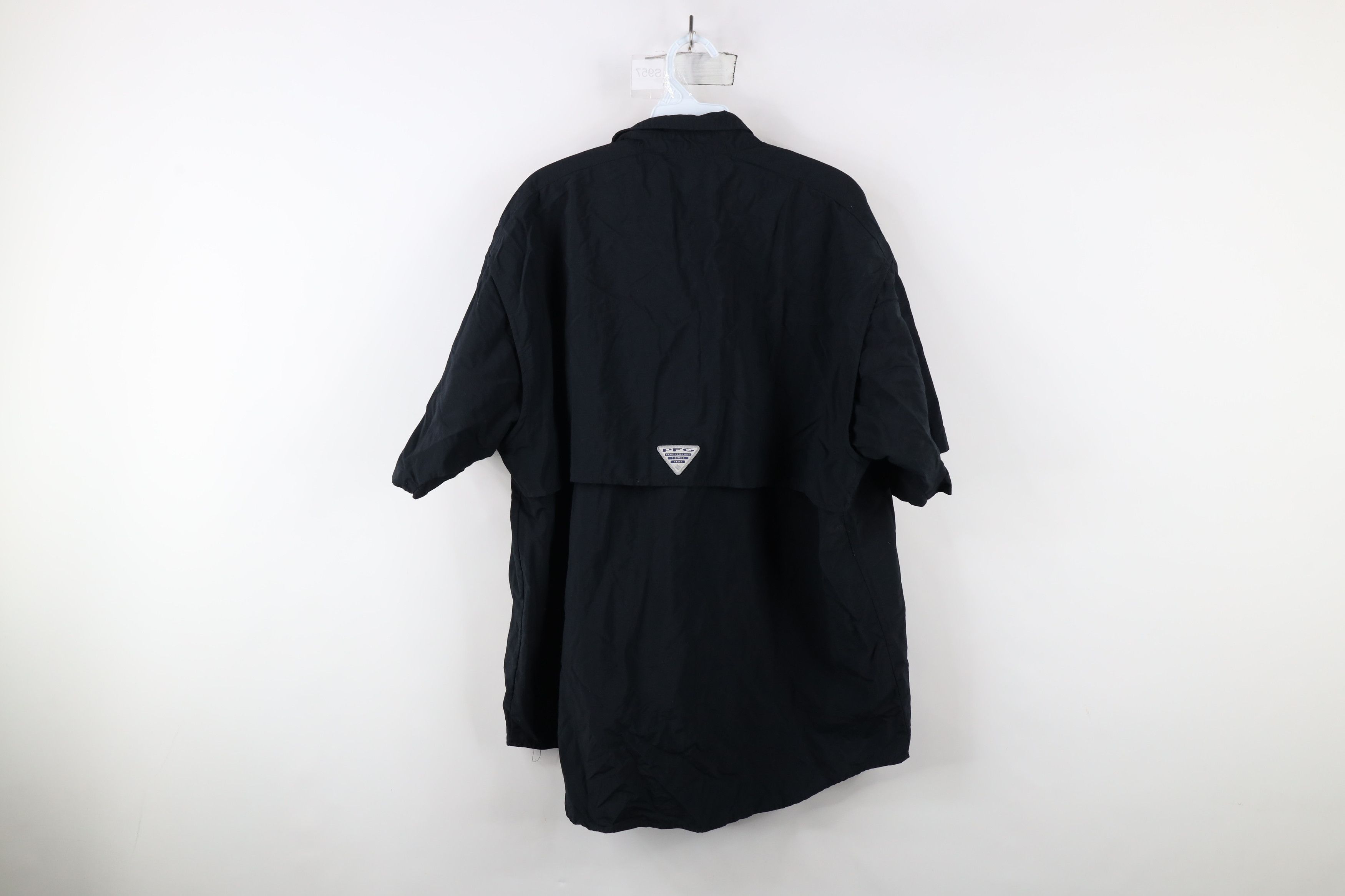 Columbia × Vintage Columbia PFG Fishing Gear Short Sleeve Button Shirt Black Size US L / EU 52-54 / 3 - 14 Thumbnail