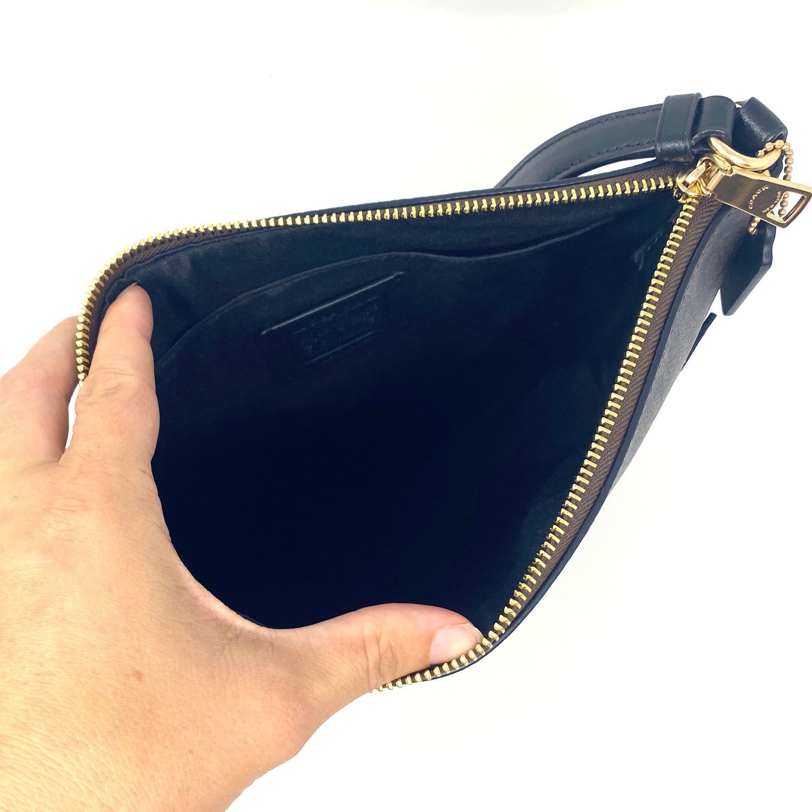 Coach Coach Rowan File Bag in Signature Canvas Brown Black C1554 Size ONE SIZE - 5 Thumbnail