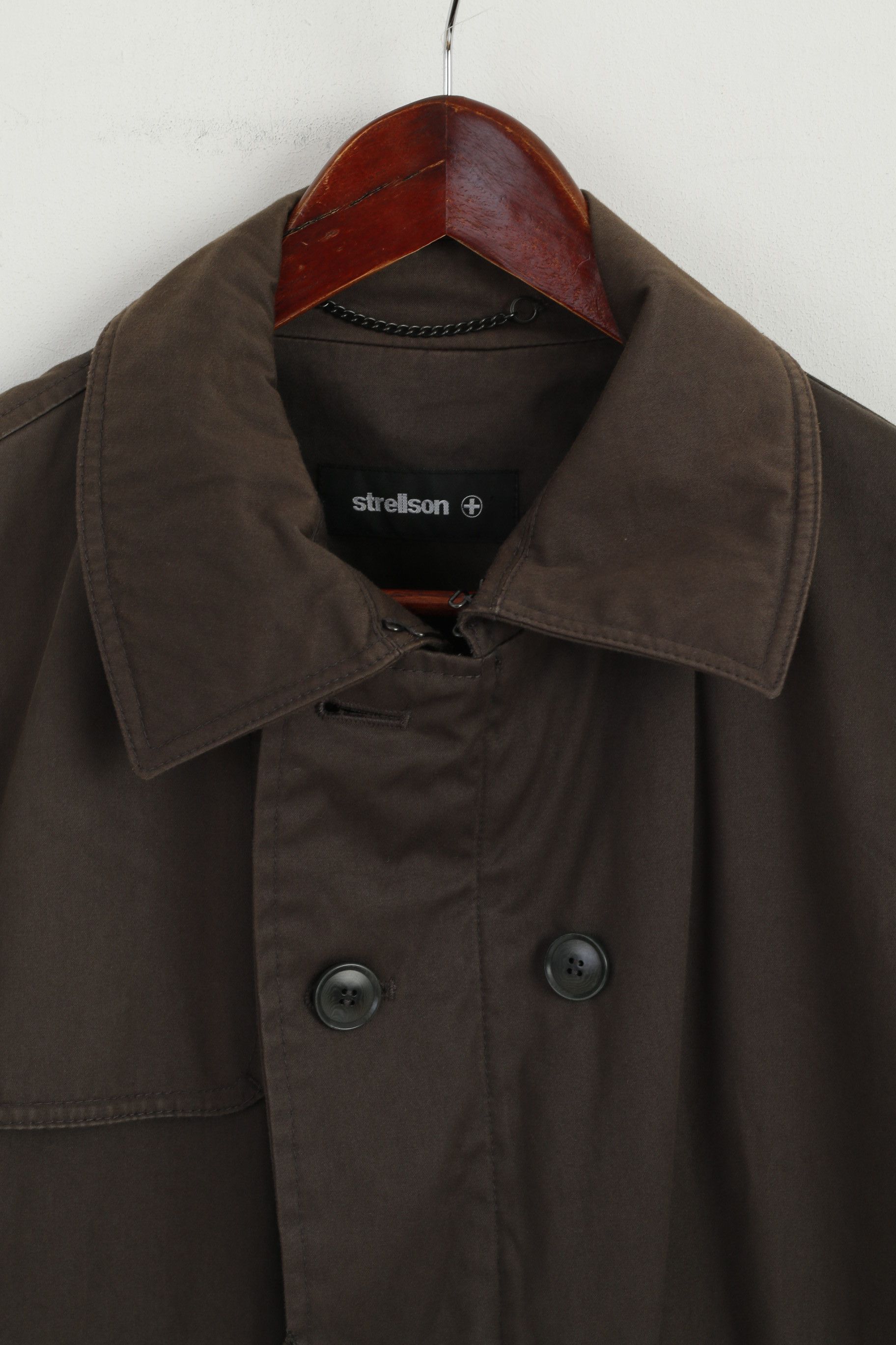 Strellson Strellson Premium Men 54 L Coat Dark Green Cotton 6261 Size US L / EU 52-54 / 3 - 3 Thumbnail