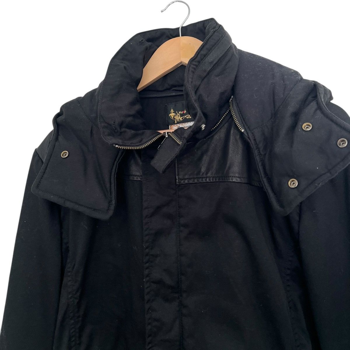 Japanese Brand Kyoji maruyama hybrid leather jacket Size US M / EU 48-50 / 2 - 4 Thumbnail