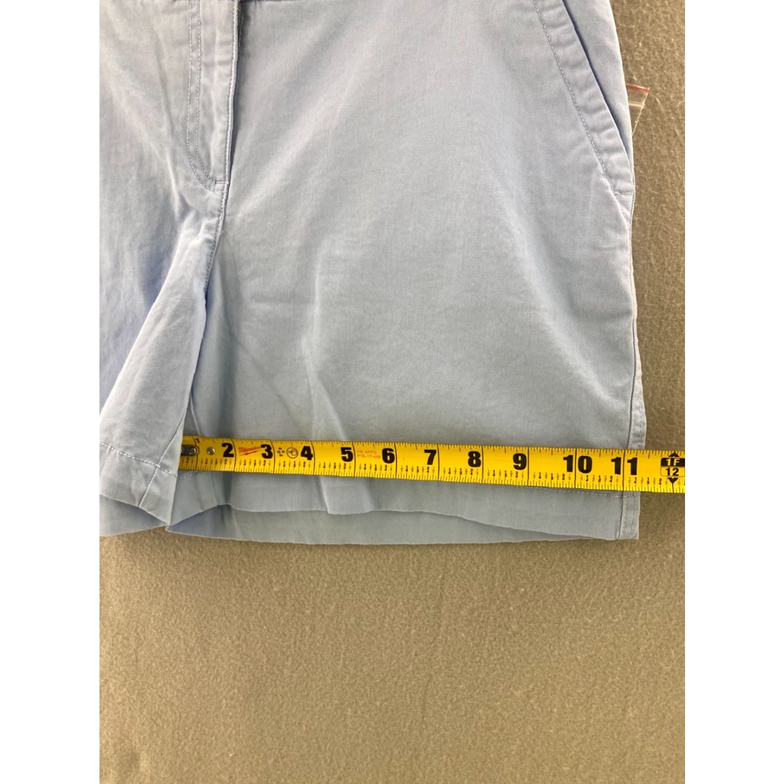 Vintage Crown and Ivy Chino Shorts Womens 4 Blue Solid Activewear Casual Travel Size 27" / US 4 / IT 40 - 7 Thumbnail