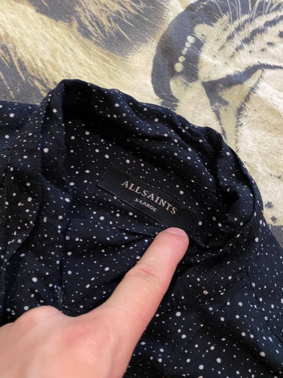 Allsaints Vintage shirt Allsaints streetwear Y2K Size US XL / EU 56 / 4 - 2 Thumbnail
