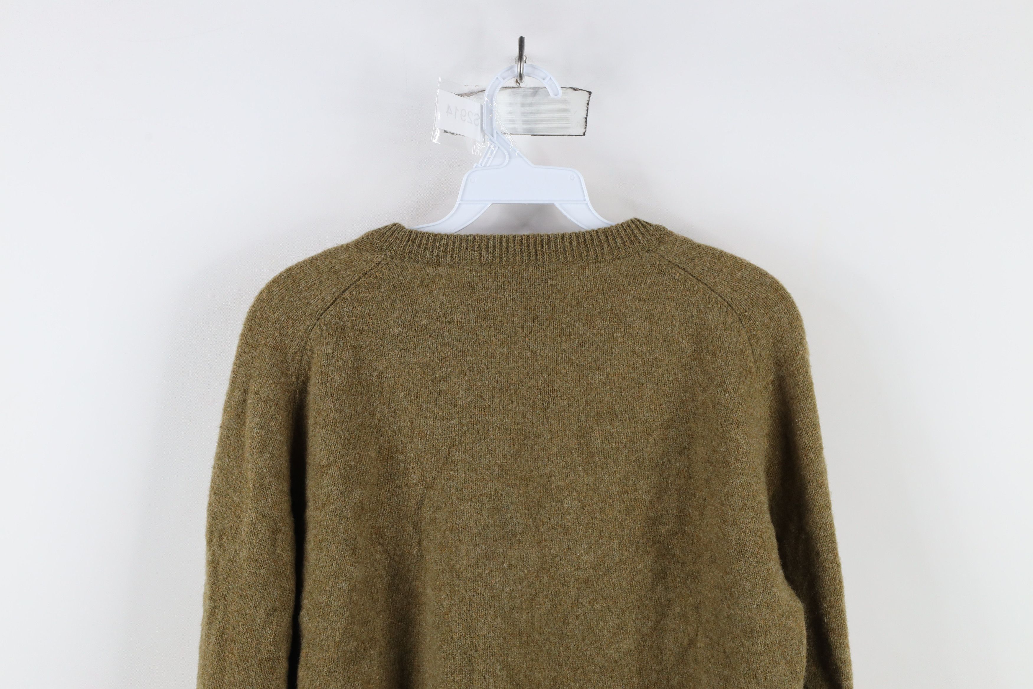 Cabelas × Vintage Vintage 90s Cabelas Wool Knit Crewneck Sweater Heather Green Size US L / EU 52-54 / 3 - 12 Thumbnail