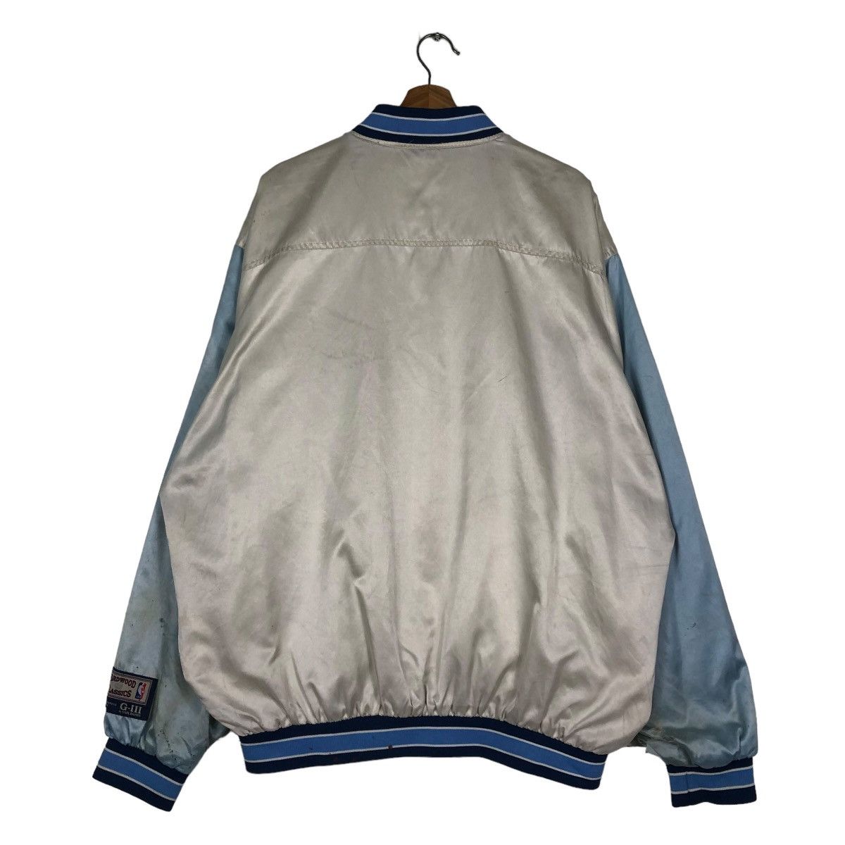 NBA 🔥VINTAGE BOMBER JACKET LAKERS SPELL OUT HARDWOOD CLASSIC Size US XL / EU 56 / 4 - 8 Thumbnail