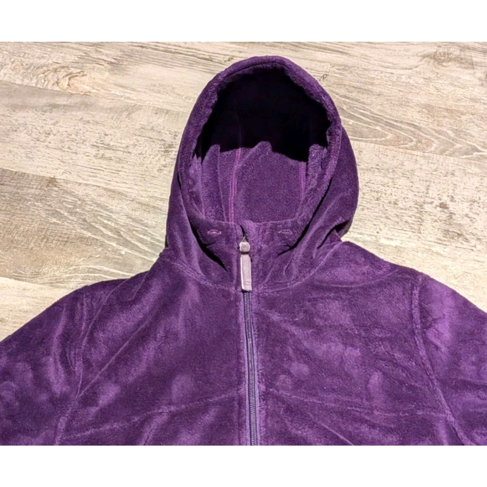 Marmot Marmot Womens S Plush Fleece Full Zip Jacket Hooded in Plum Purple, Purple, Zip, Pockets, Casual Outdoor Jacket Womens S Plum Purple Size S / US 4 / IT 40 - 2 Thumbnail