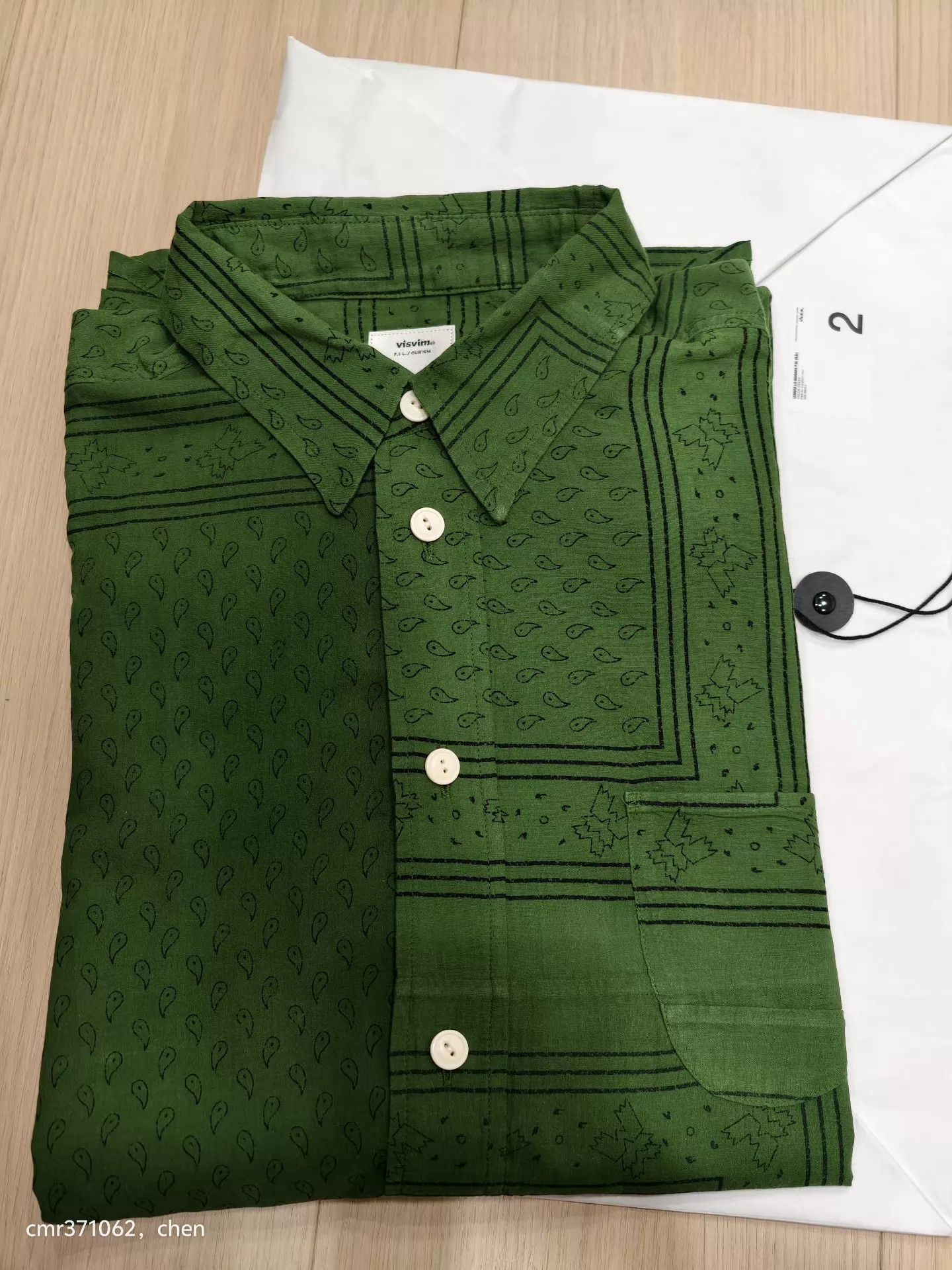 Visvim VISVIM 20AW LUMBER L/S BANDANA P.W. ND Green Size 2 Size US M / EU 48-50 / 2 - 8 Thumbnail