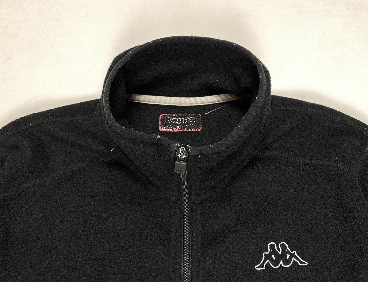 Kappa Kappa Zip Up Fleece Jacket Black Logo Mens Size US M / EU 48-50 / 2 - 6 Thumbnail