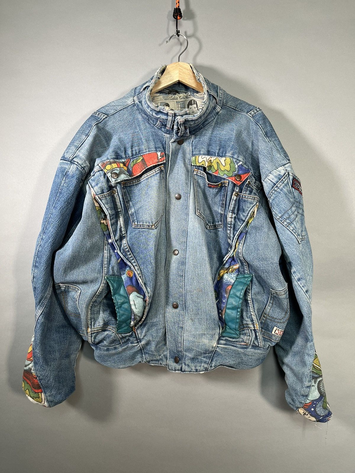 DC Comics × Handmade 1 of 1 Custom Upcycled Denim Superman Jacket Size US M / EU 48-50 / 2 - 5 Thumbnail