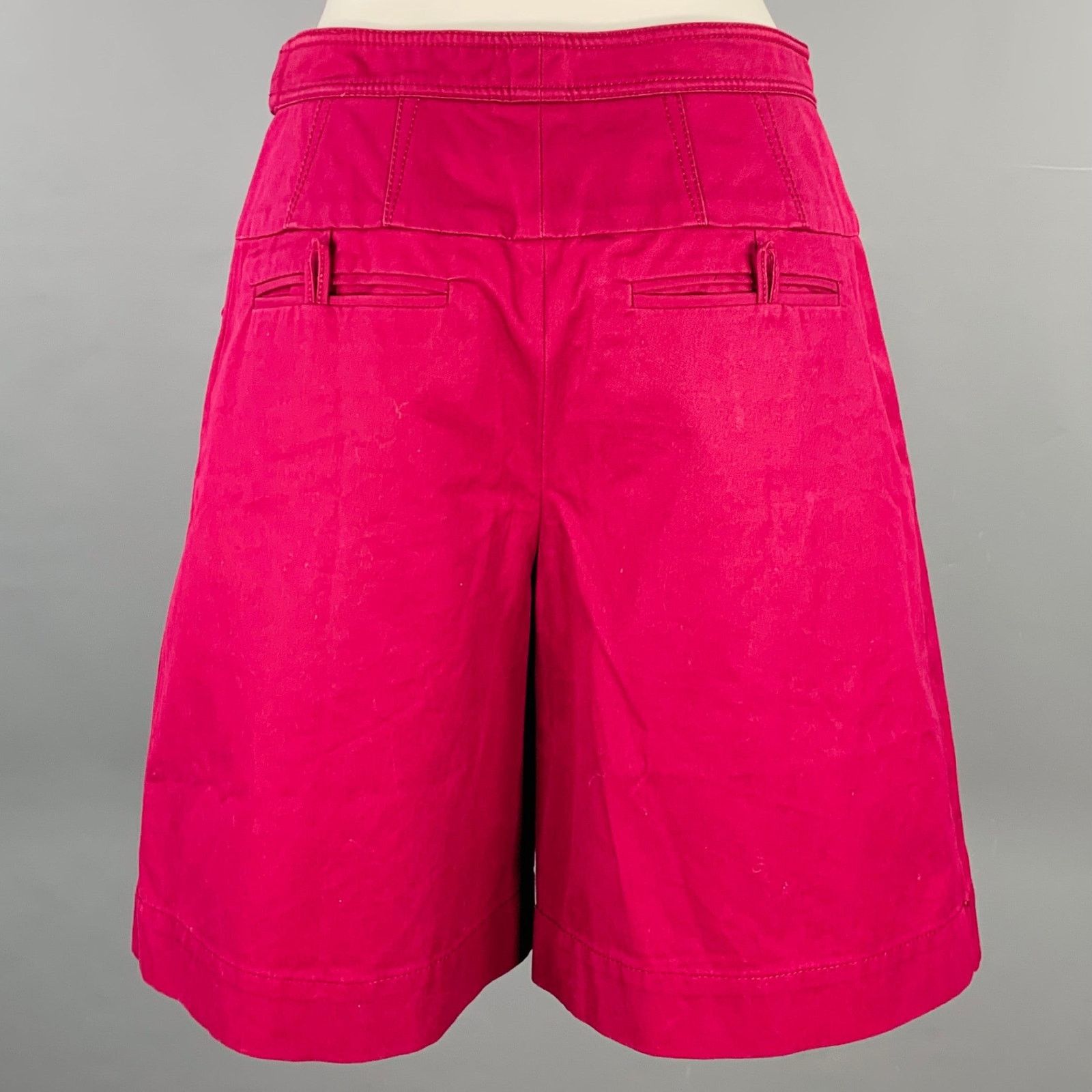 Balenciaga BALENCIAGA 2007 Size 4 Purple Cotton Skirt Panel Shorts Size 27" / US 4 / IT 40 - 2 Thumbnail