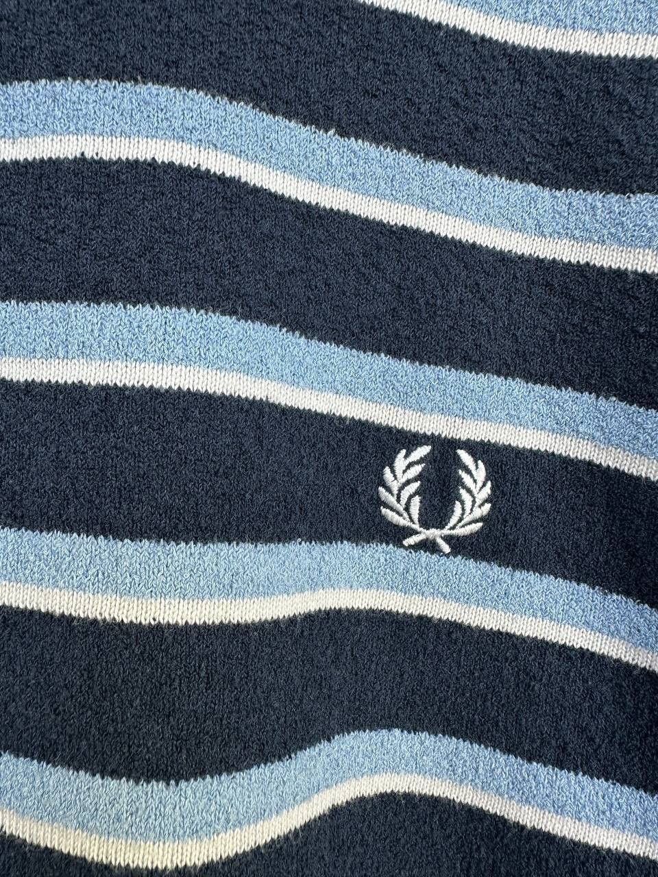 Fred Perry Fred Perry Striped Terry Knit Sweater Jumper Crew Size US L / EU 52-54 / 3 - 10 Thumbnail