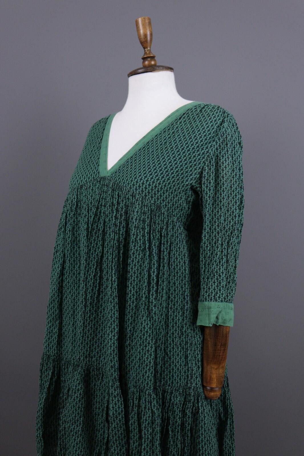 Wilkes Bashford BA&SH Tanja Green Lagenlook Relaxed Dress Size 0 / XS Size XS / US 0-2 / IT 36-38 - 6 Thumbnail