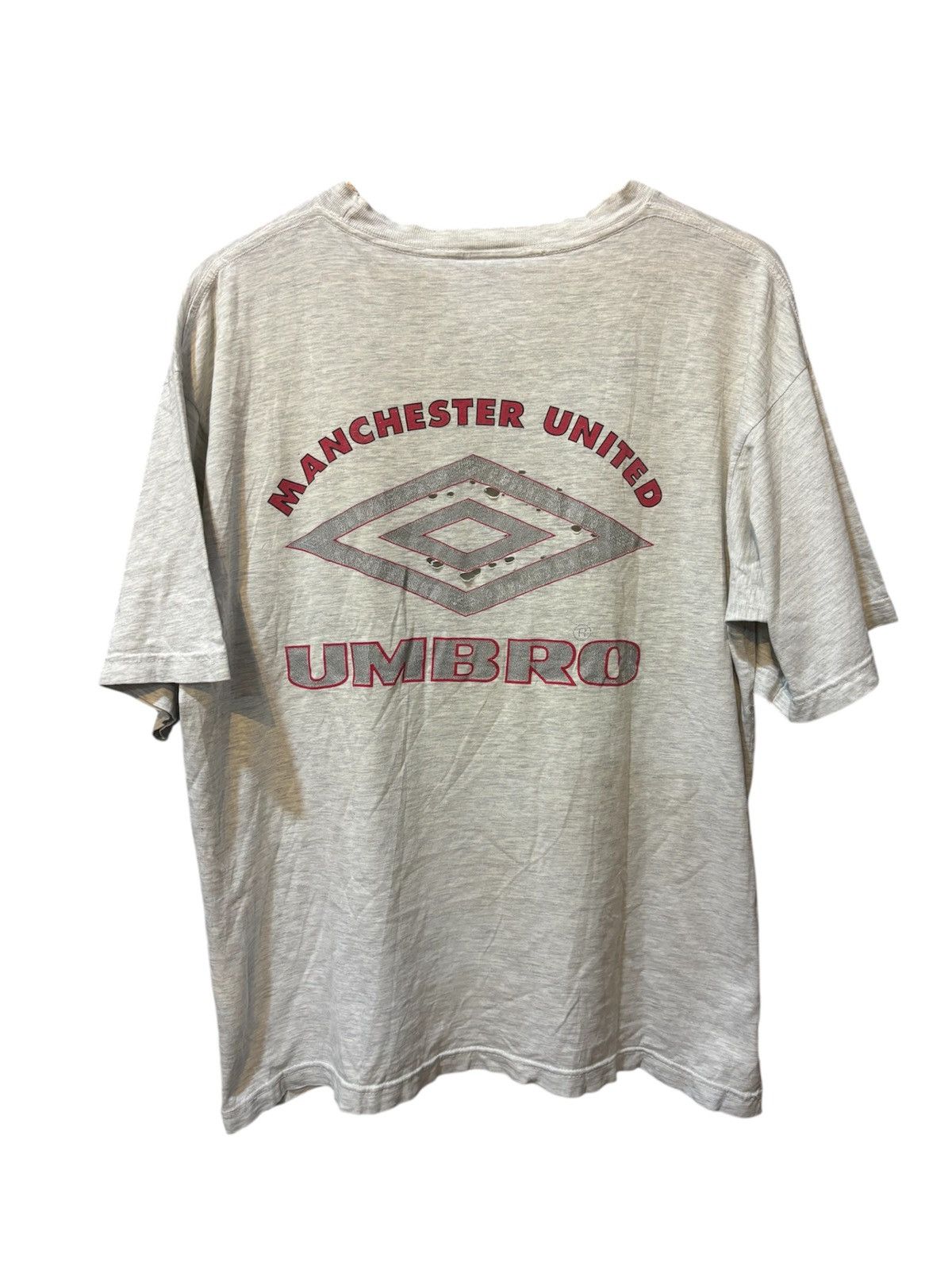 Vintage vintage manchester united umbro sharp tshirt distress Size US XL / EU 56 / 4 - 2 Thumbnail