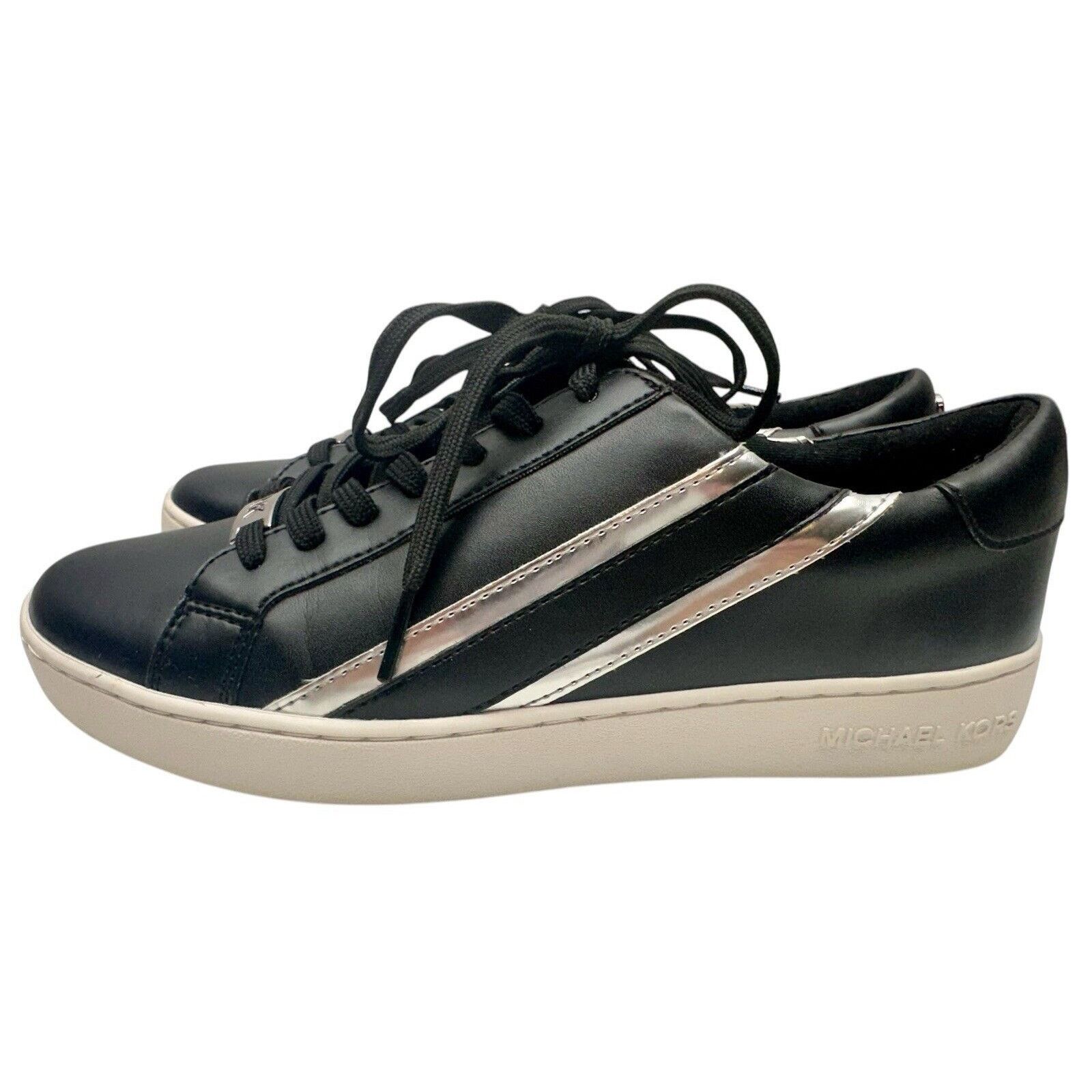 Michael Kors MICHAEL KORS Women Sz 8.5M SLADE Black Sneakers 45T2SLFS1L Size US 8.5 / IT 38.5 - 5 Thumbnail