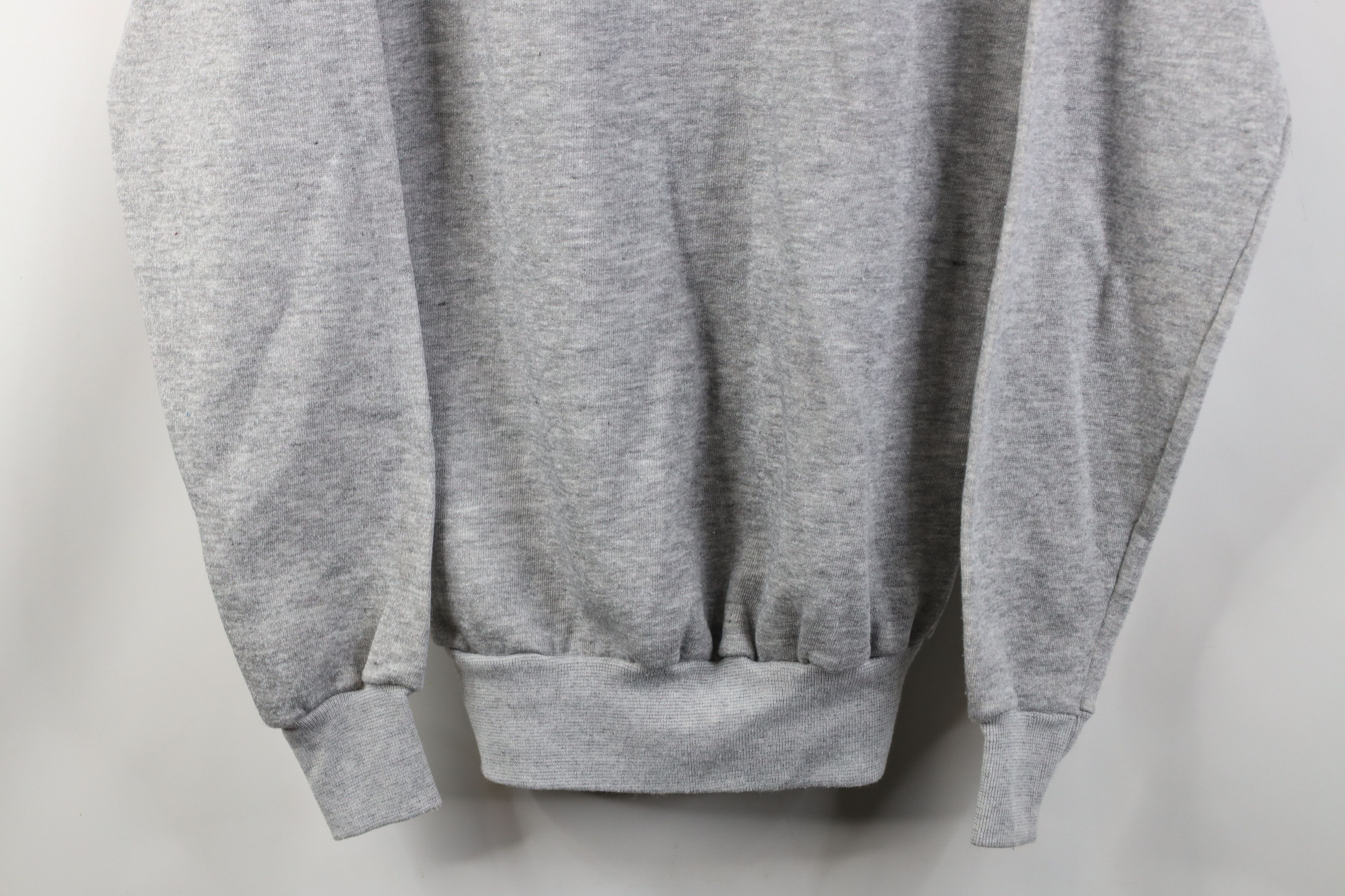 Vintage Vintage 70s Streetwear Crewneck Sweatshirt Heather Gray USA Size US XL / EU 56 / 4 - 3 Thumbnail