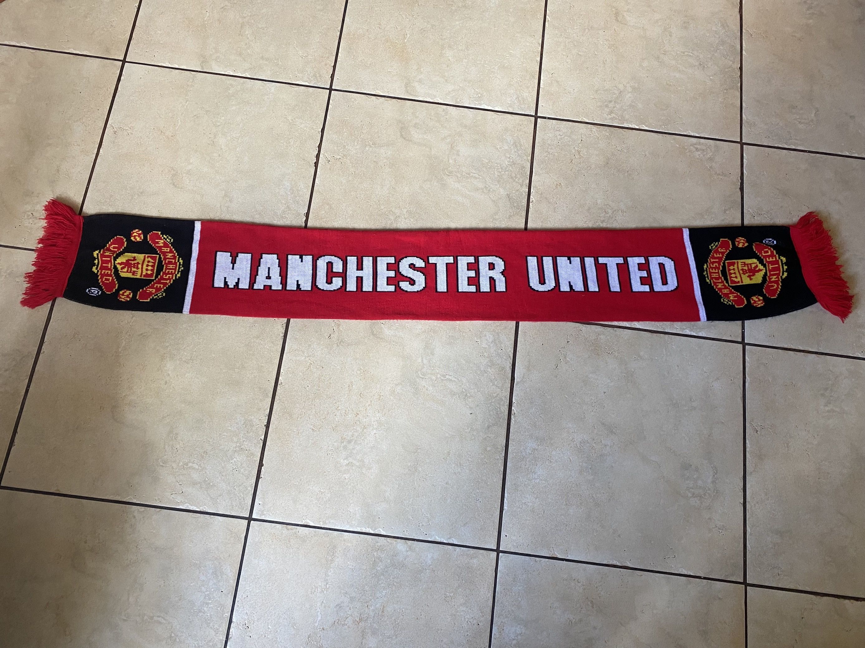 Other Vintage - football scarf MANCHESTER UNITED FC - UNIQUE Size ONE SIZE - 5 Thumbnail