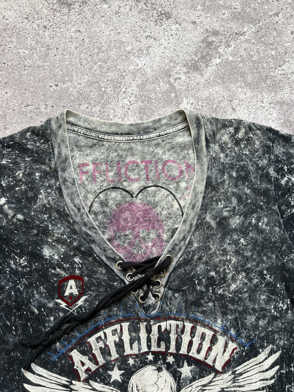 Affliction Affliction Women's Skull T-shirt Y2K Tee Size L / US 10 / IT 46 - 10 Thumbnail