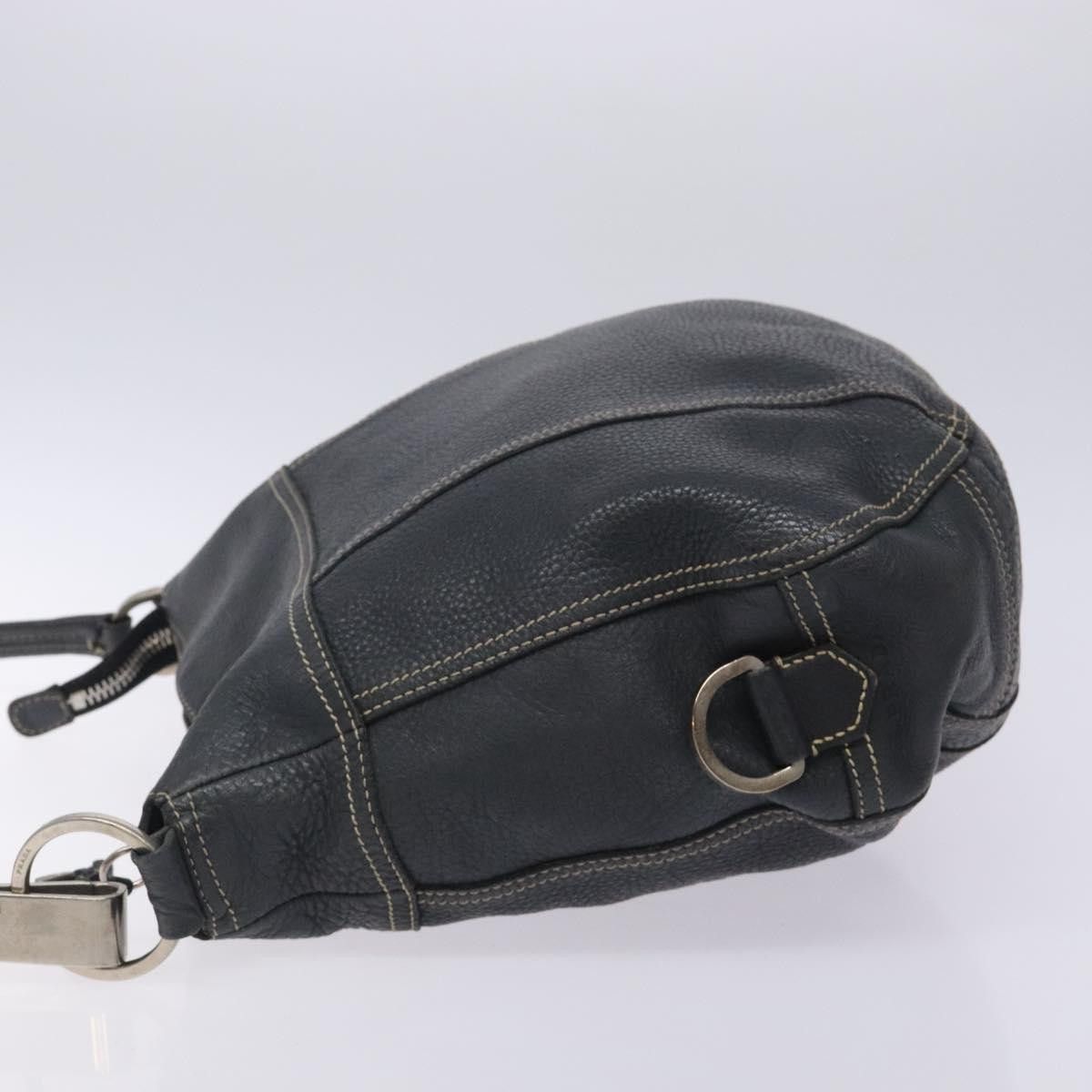 Prada PRADA Shoulder Bag Leather Navy Silver Size ONE SIZE - 5 Thumbnail