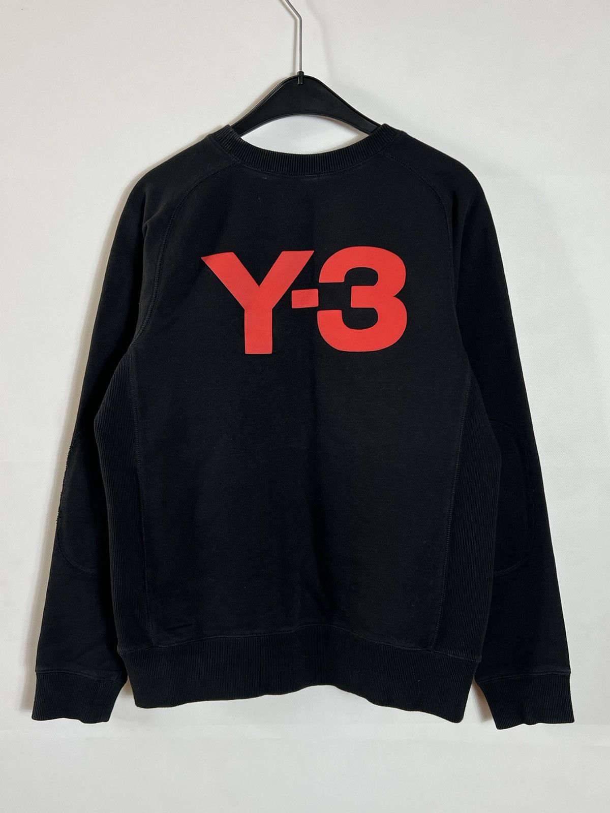 Pre-owned Vintage X Yohji Yamamoto Y-3 2006 Heavy Crewneck Sweatshirt In Black
