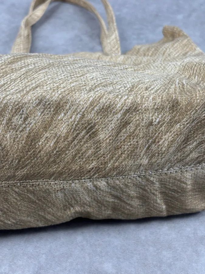 Roberto Cavalli Roberto Cavalli Gold Textured Tote Bag Size ONE SIZE - 8 Thumbnail