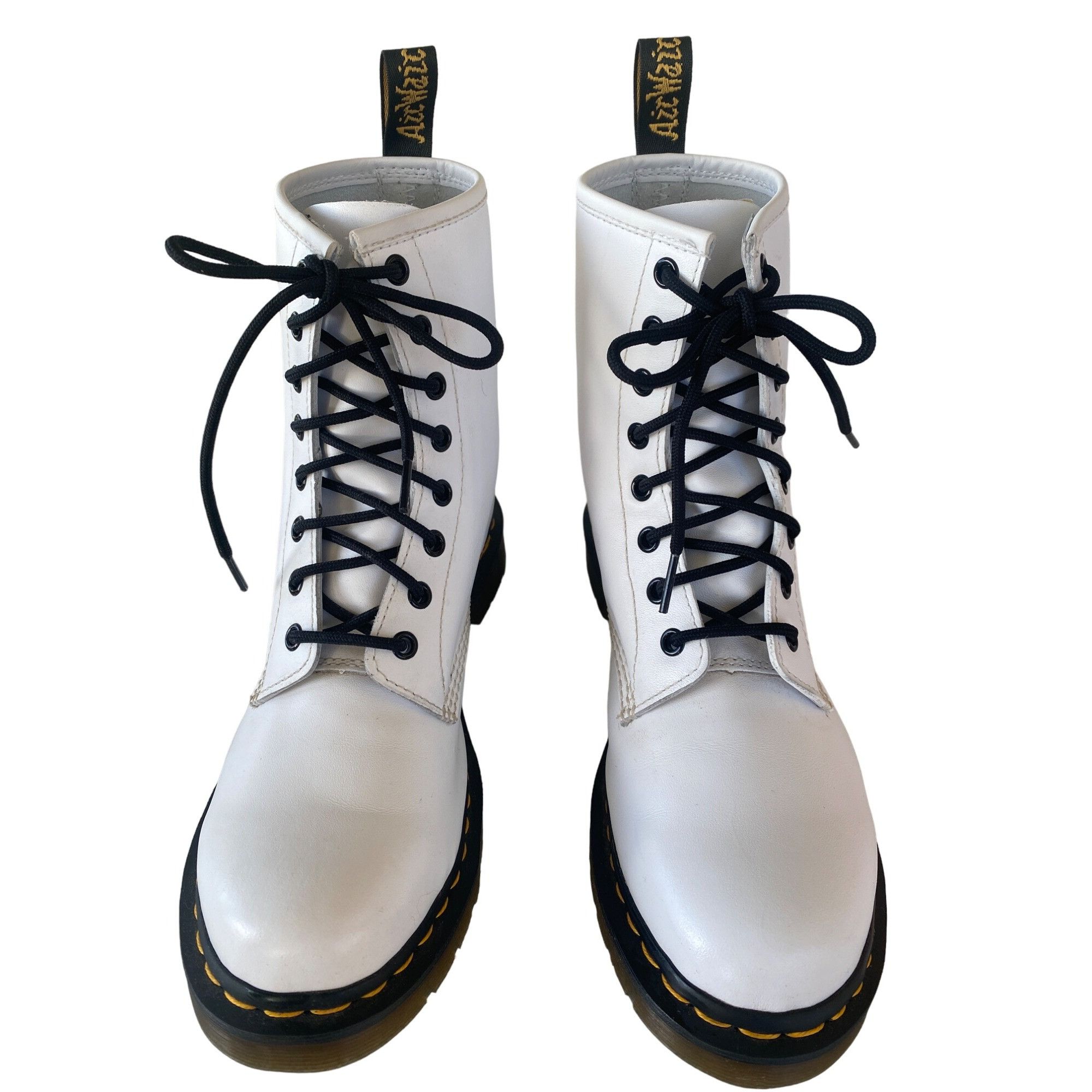 Dr. Martens New Dr. Martens W's 10 EU 42 Smooth Leather Lace Up Boots Wh Size US 10 / IT 40 - 3 Thumbnail
