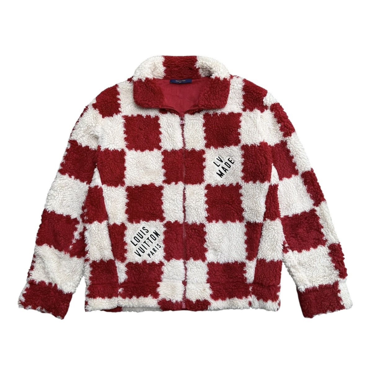 Louis Vuitton × Nigo Louis Vuitton Nigo Jacquard Damier Fleece Blouson Jacket Size US L / EU 52-54 / 3 - 1 Thumbnail