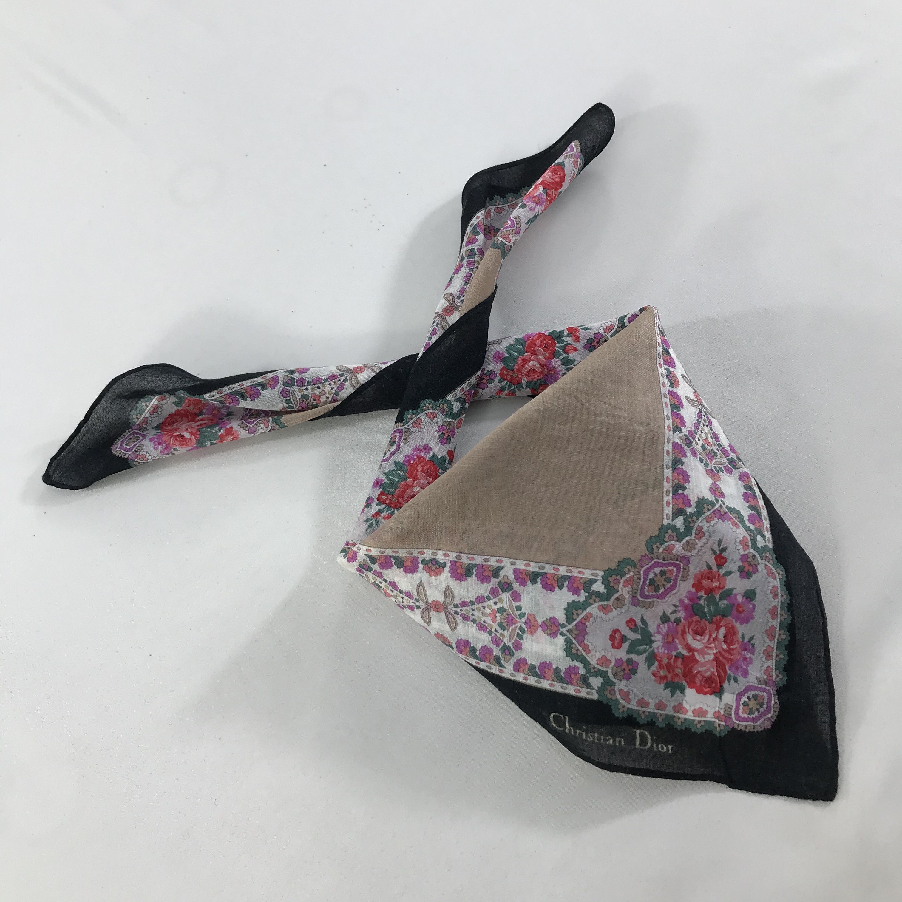 Vintage Christian Dior Neckerchief / Bandana / Handkerchief Size ONE SIZE - 2 Thumbnail