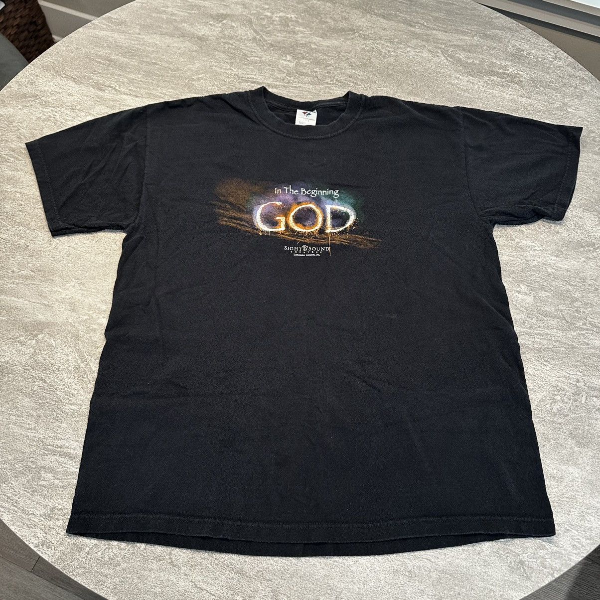 Jerzees × Vintage Vintage 2000s Sight And Sound Theaters Beginning God Shirt Size US L / EU 52-54 / 3 - 1 Thumbnail