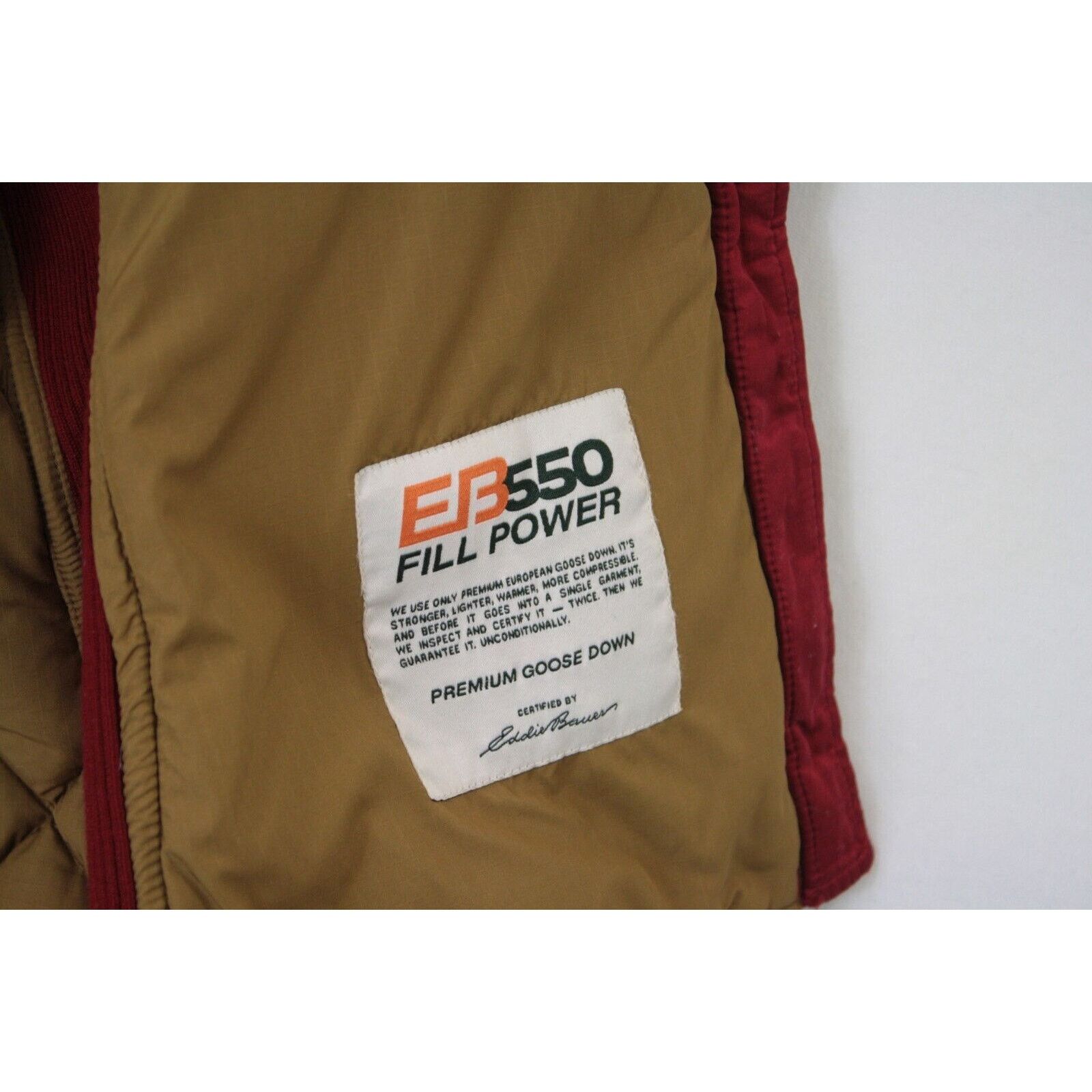 Eddie Bauer × Vintage Vintage Eddie Bauer Down Puffer Jacket Petite S Red Quilted Size S / US 4 / IT 40 - 6 Thumbnail